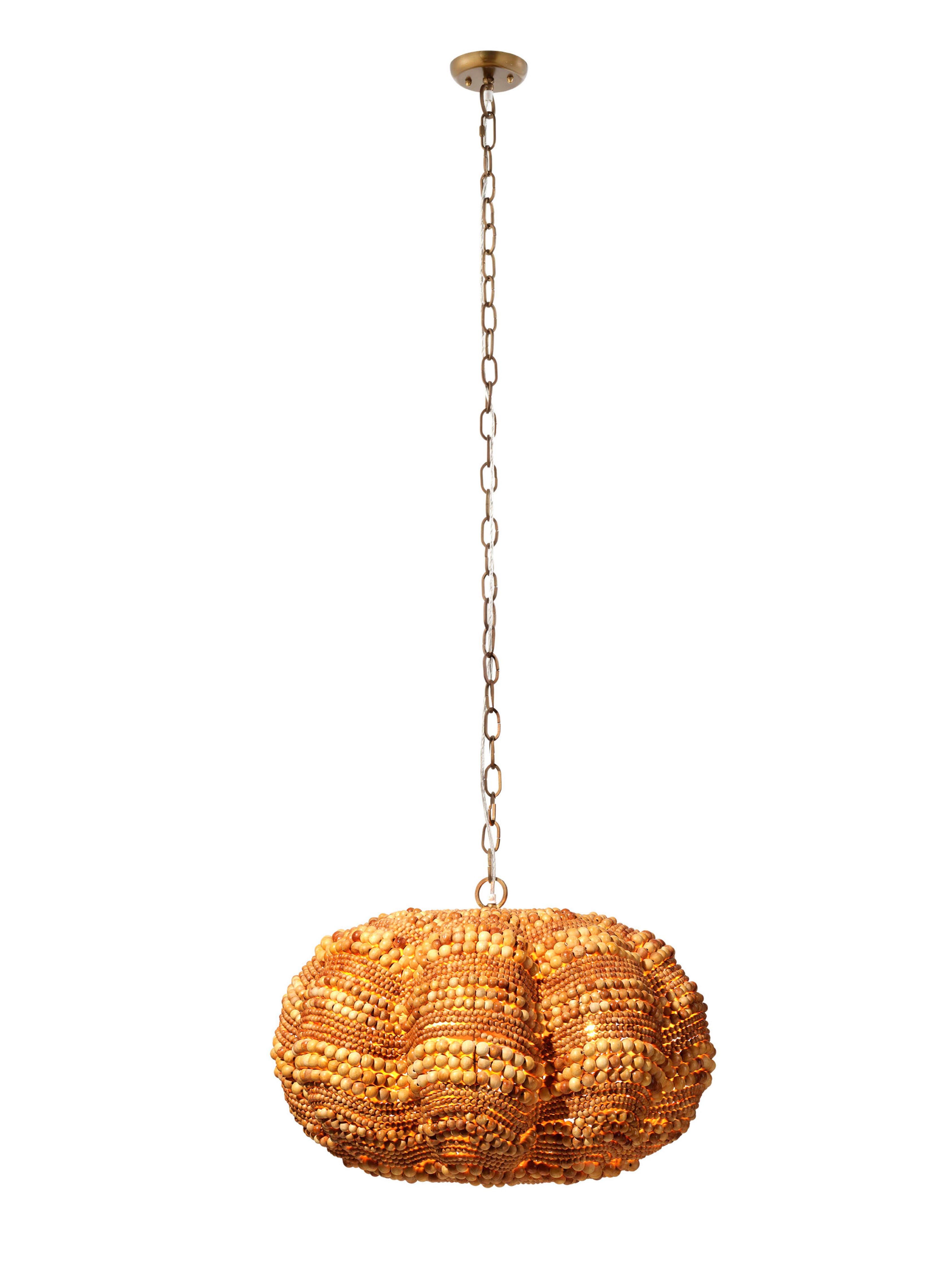 Relaxed Elegance Savoy 4-Light Solid Chandelier, Natural, large