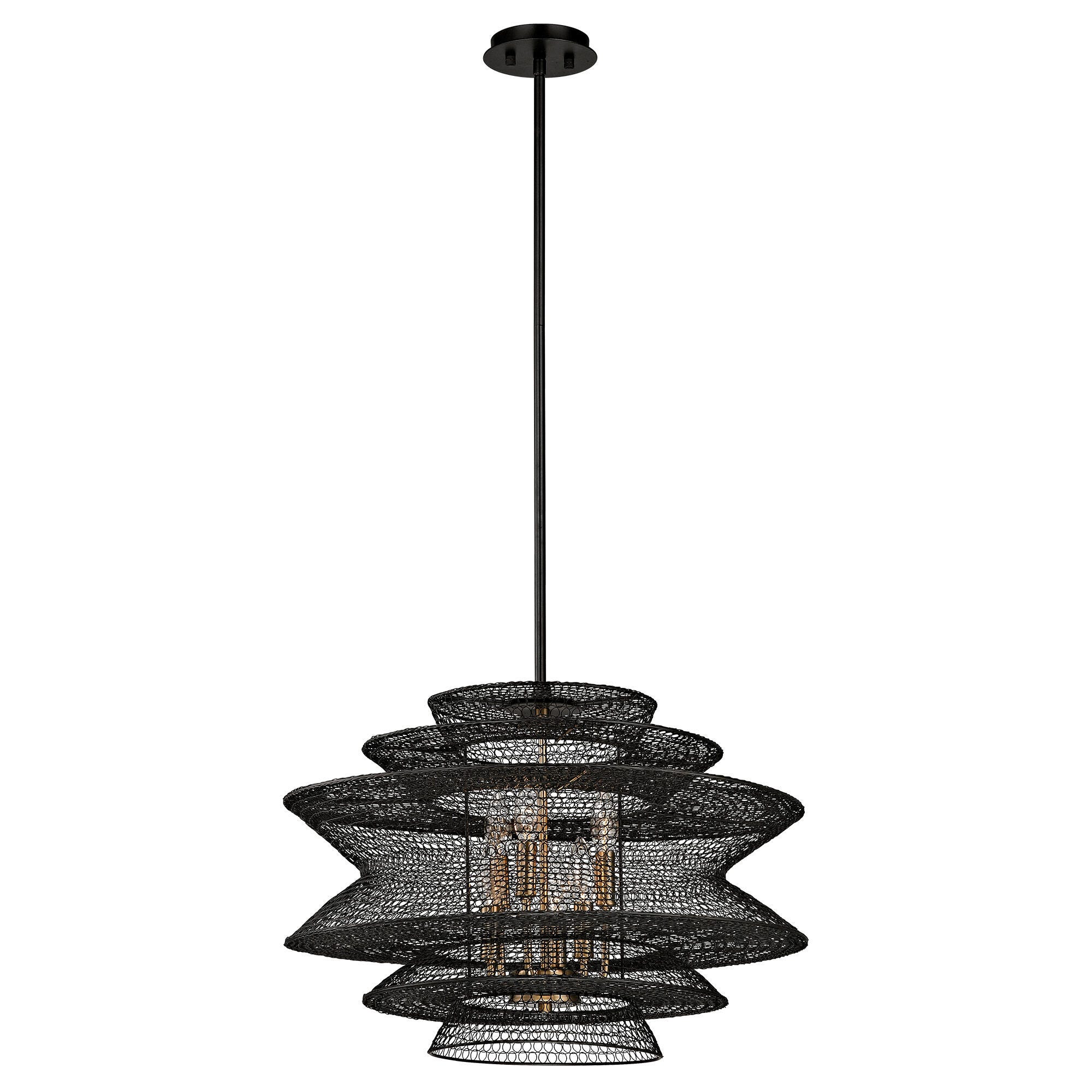 Ashley Luxe Tiered Woven Chandelier