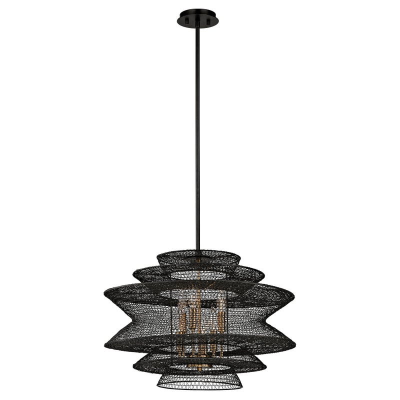 Ashley Luxe Tiered Woven Chandelier