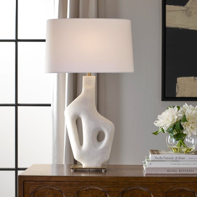 Ashley Luxe Sculptural Rock Table Lamp