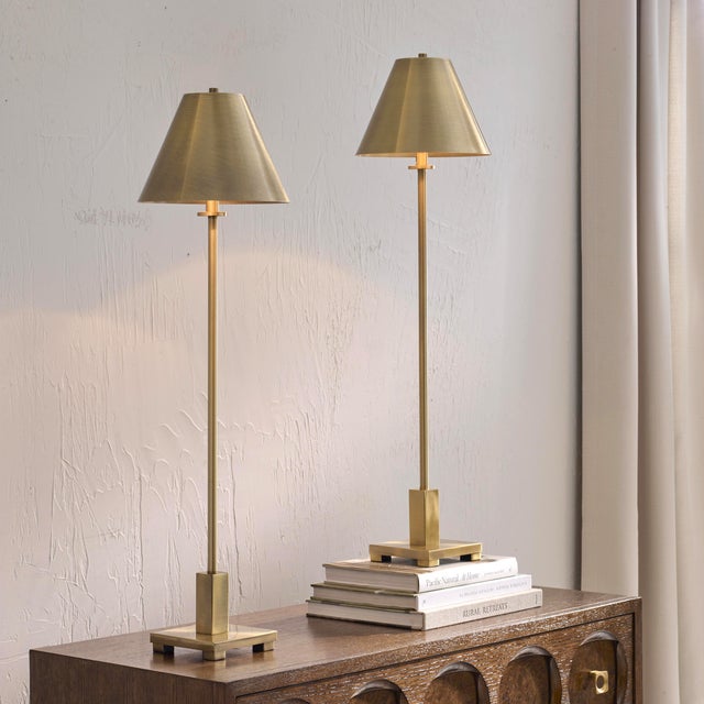 Ashley Luxe Metal Empire Buffet Lamp (Set of 2)