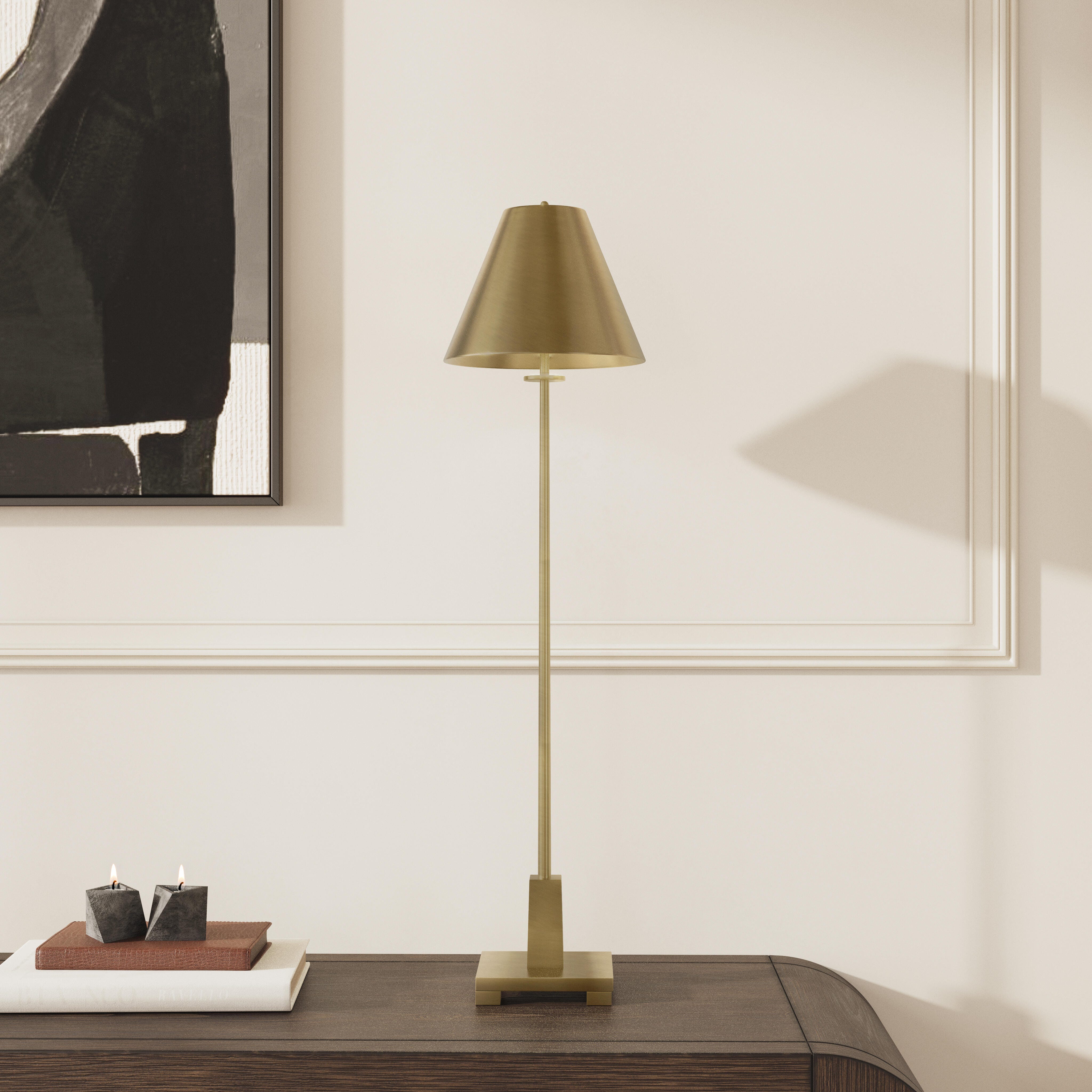 Ashley Luxe Pilot Buffet Lamp, Brass, , large