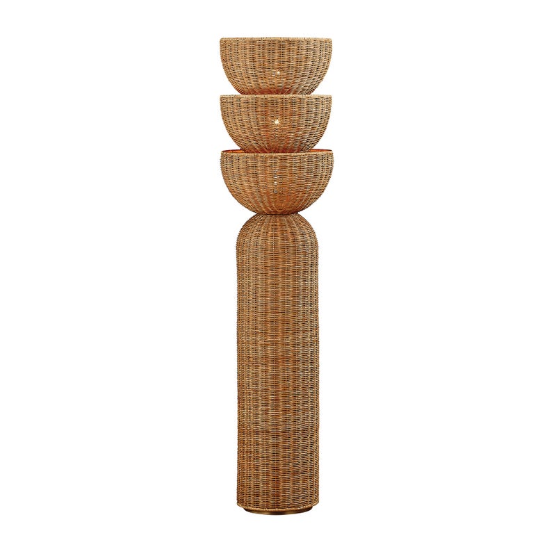 Ashley Luxe Woven Totem Floor Lamp
