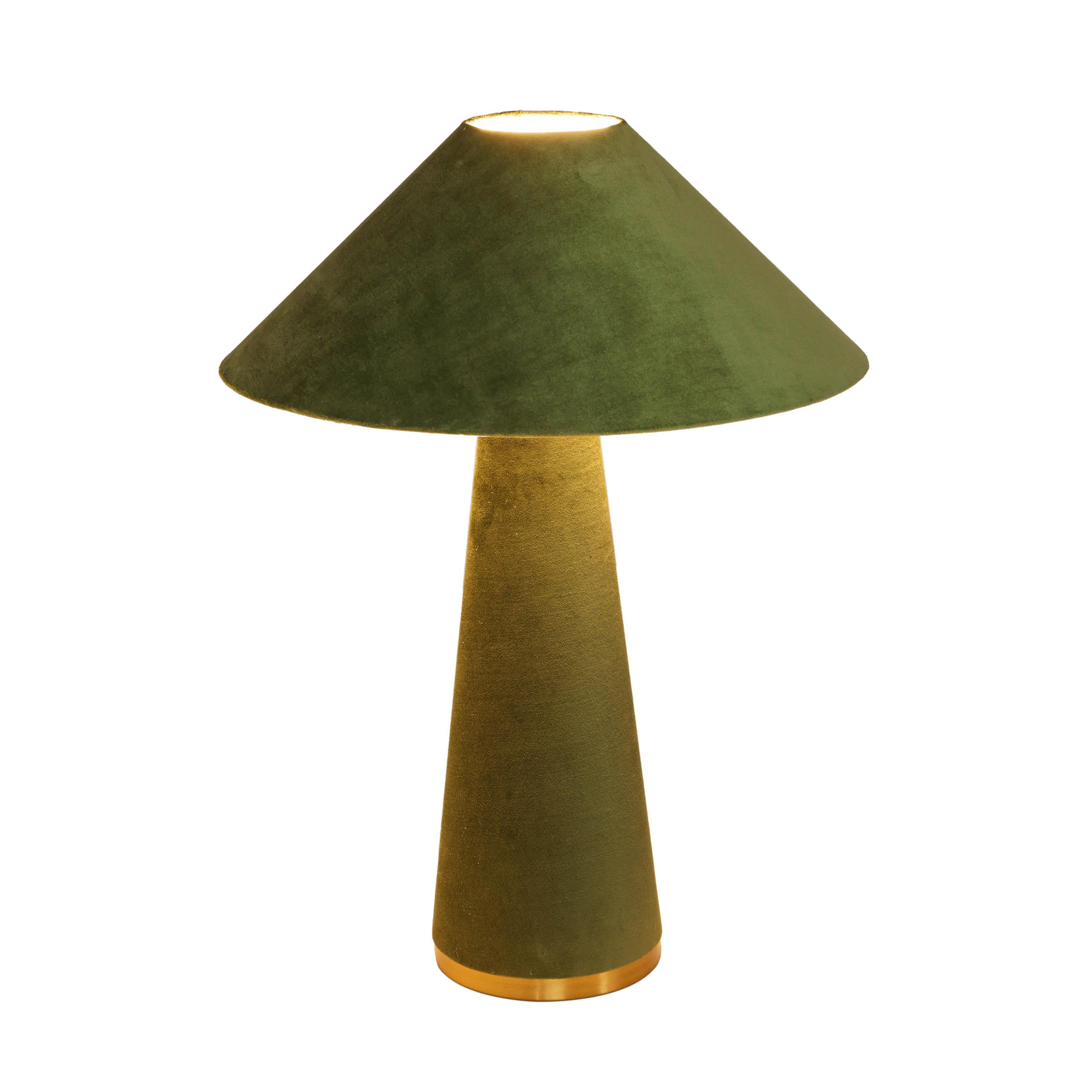 TOV Furniture Graham Table Lamp, Moss Green, large