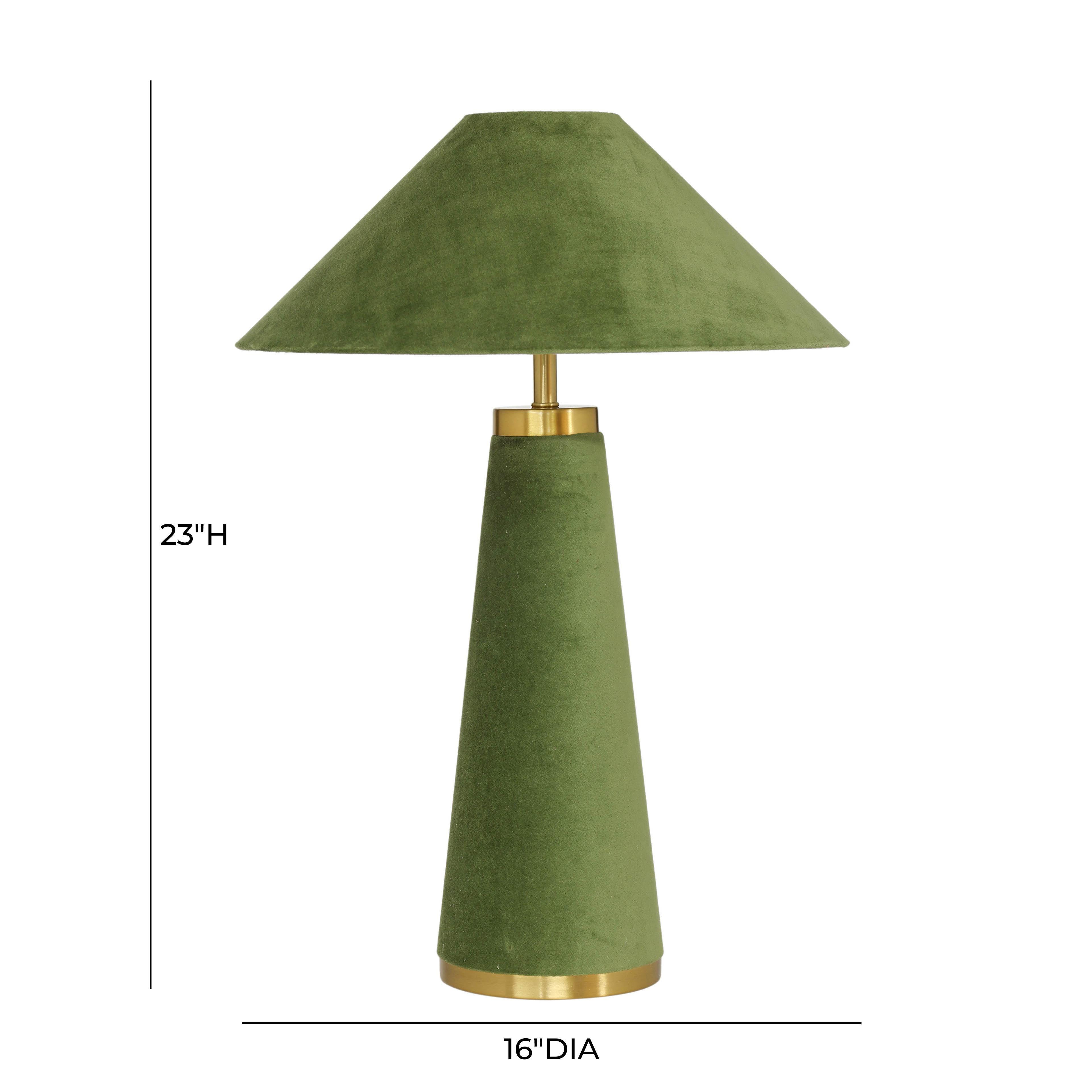 TOV Furniture Graham Table Lamp, Moss Green, large
