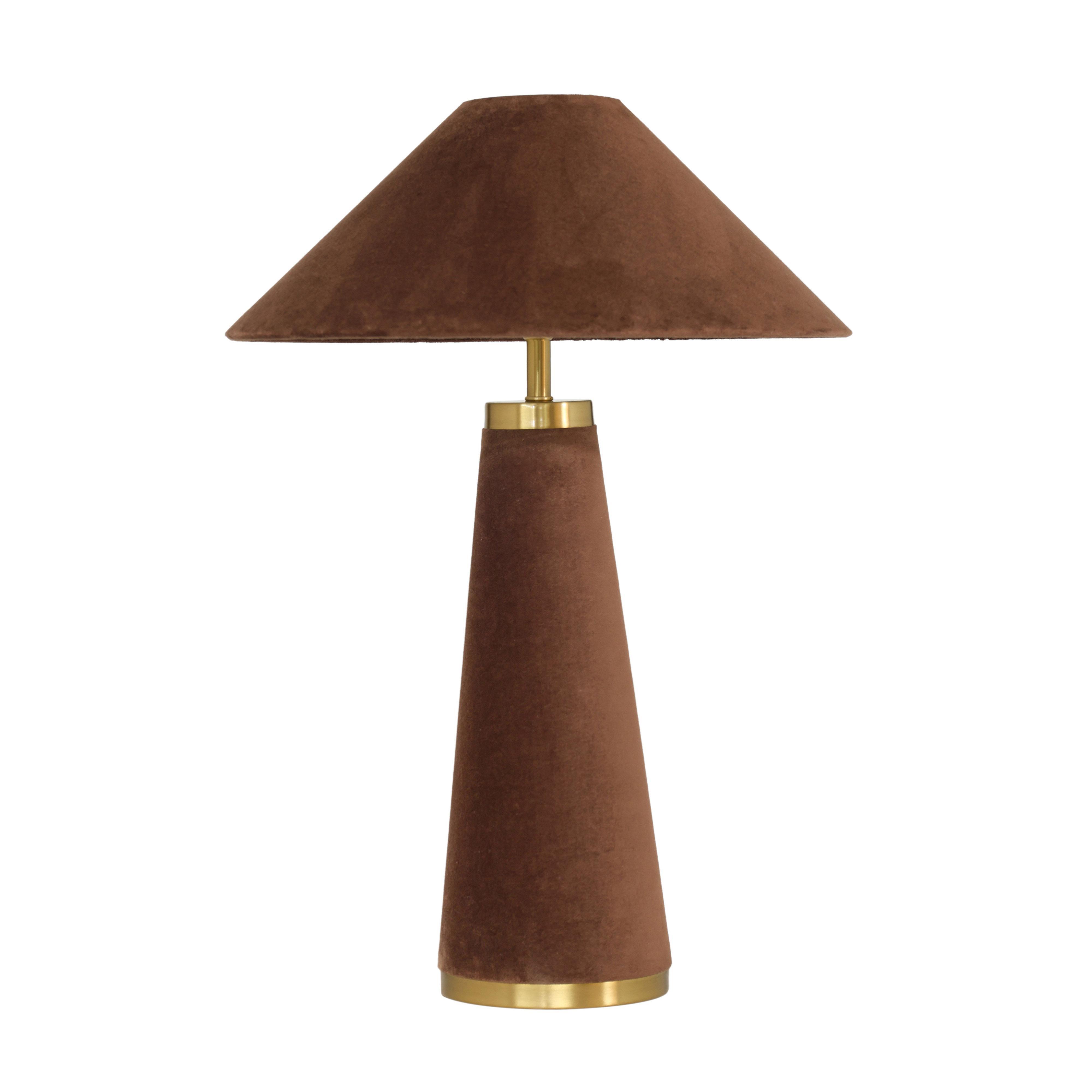 TOV Furniture Graham Table Lamp, Chocolate Brown, large