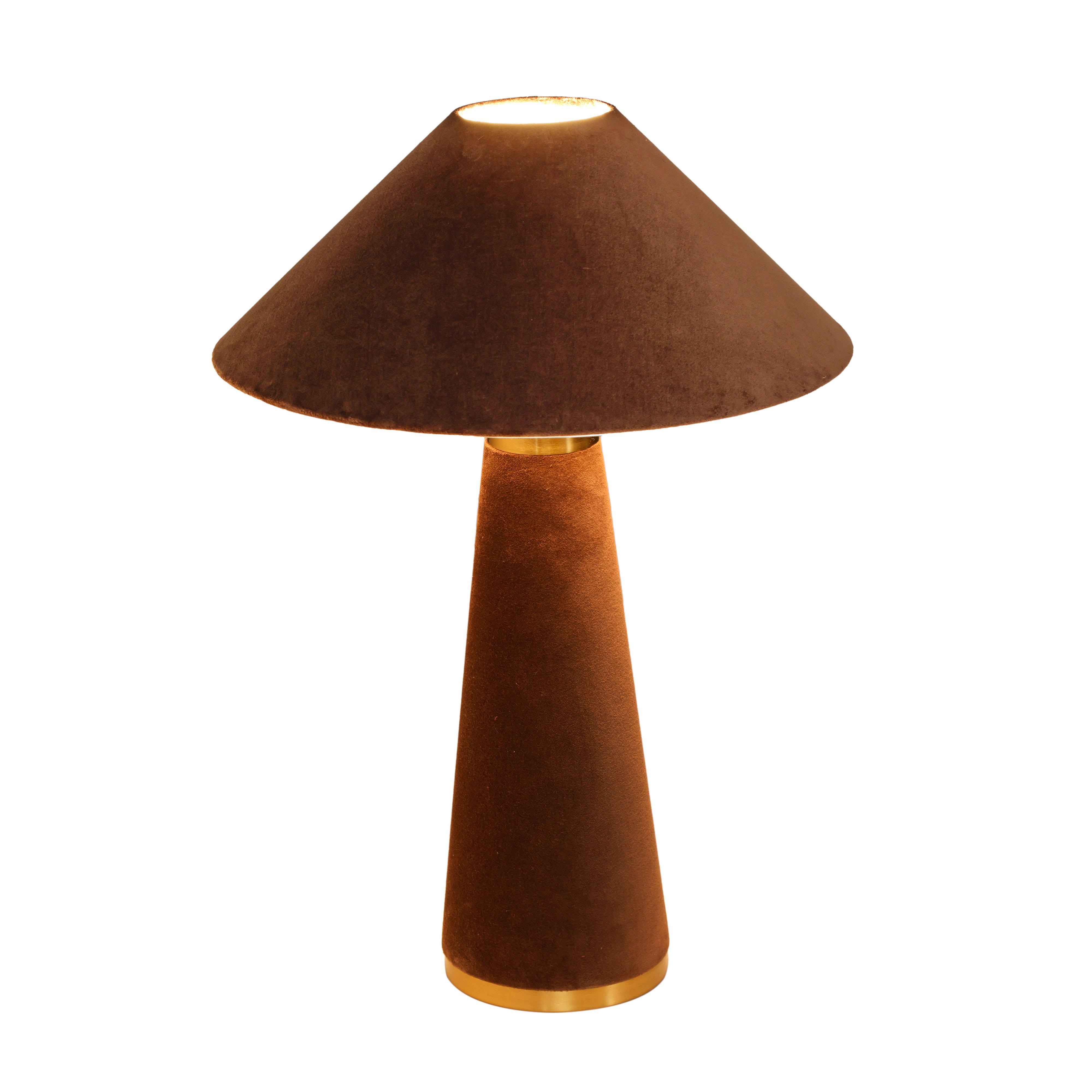 TOV Furniture Graham Table Lamp, Chocolate Brown, large