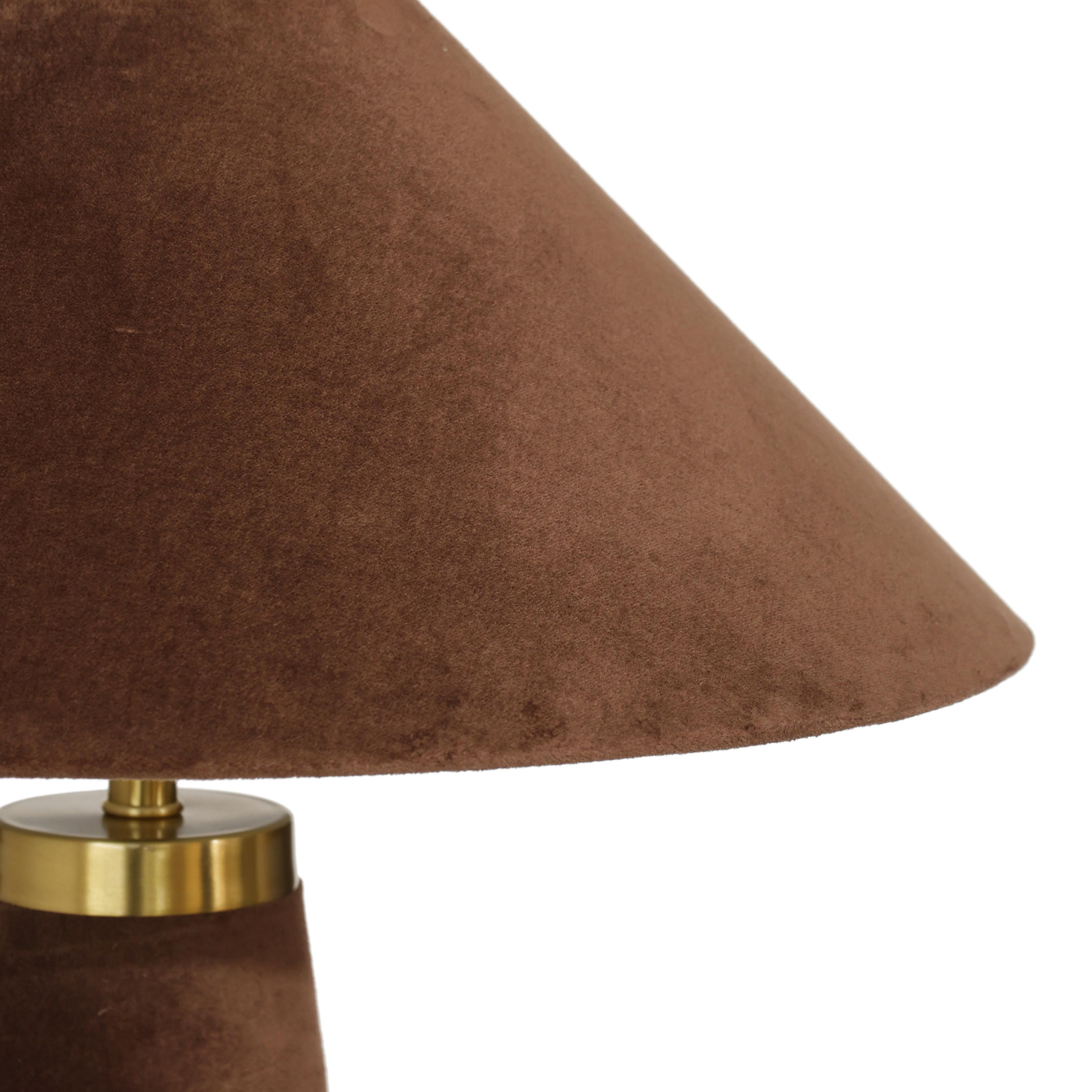 TOV Furniture Graham Table Lamp, Chocolate Brown, large