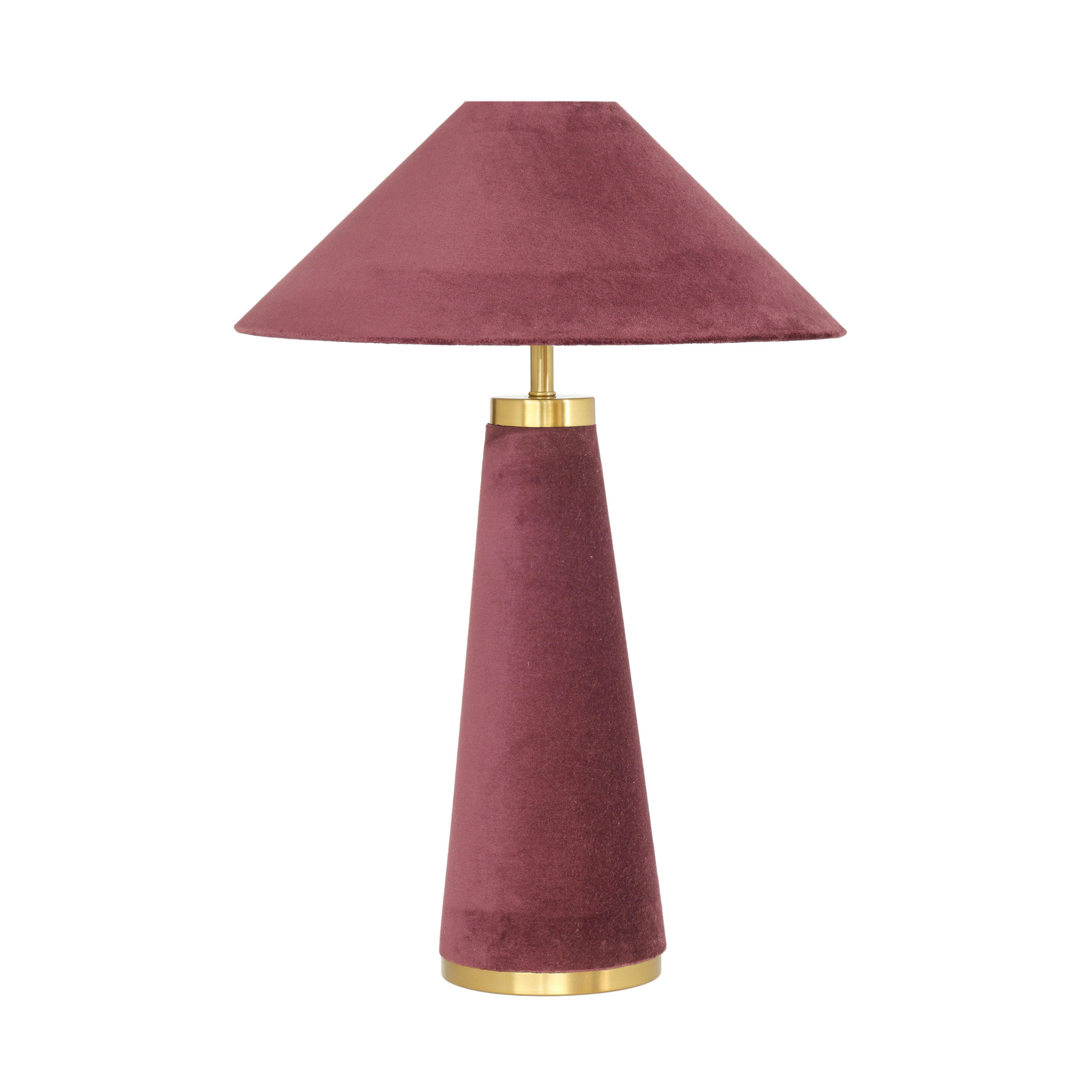 TOV Furniture Graham Table Lamp, Burgundy, large