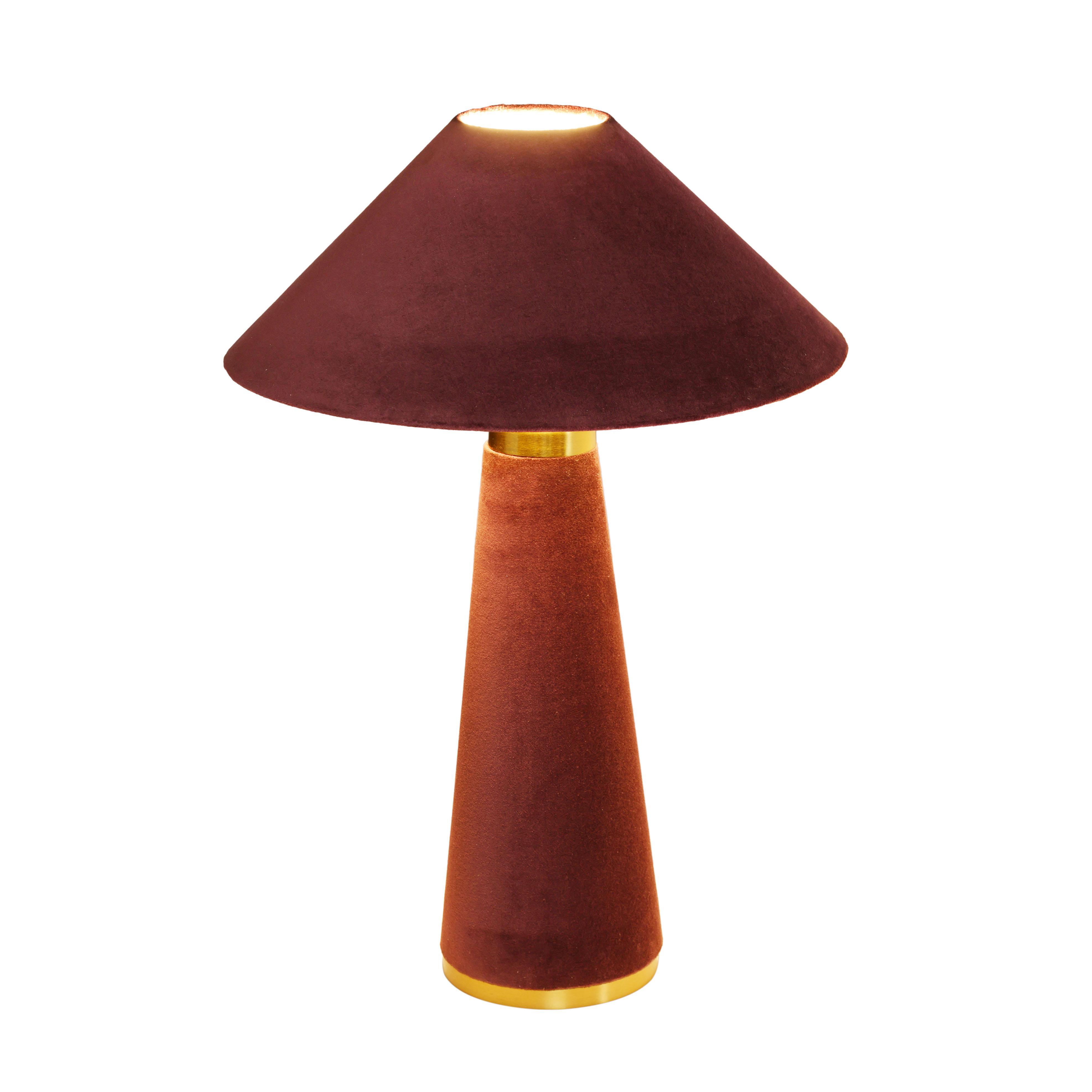 TOV Furniture Graham Table Lamp, Burgundy, large