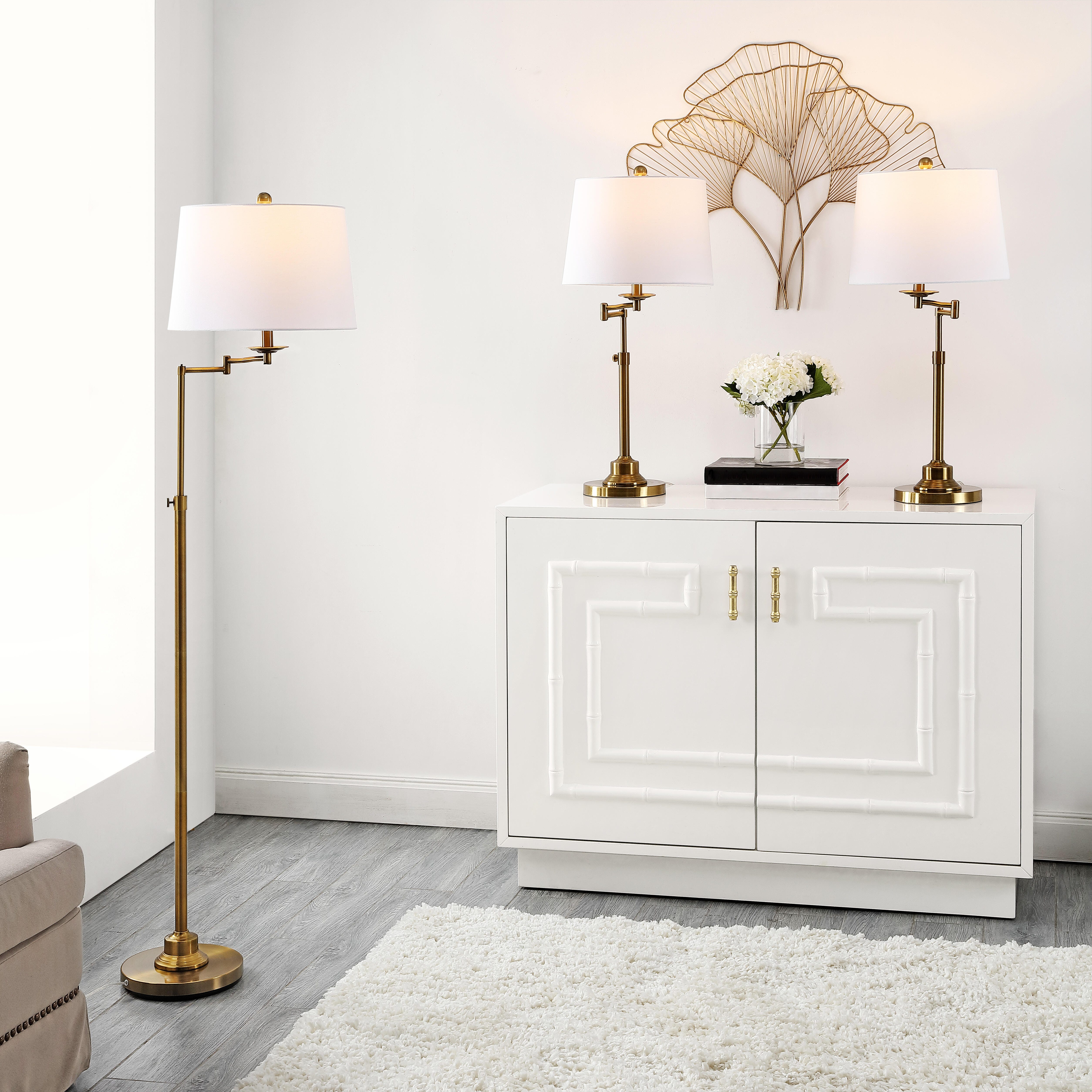 Safavieh Nadia Floor Lamp and Table Lamp (Set of 2), , large