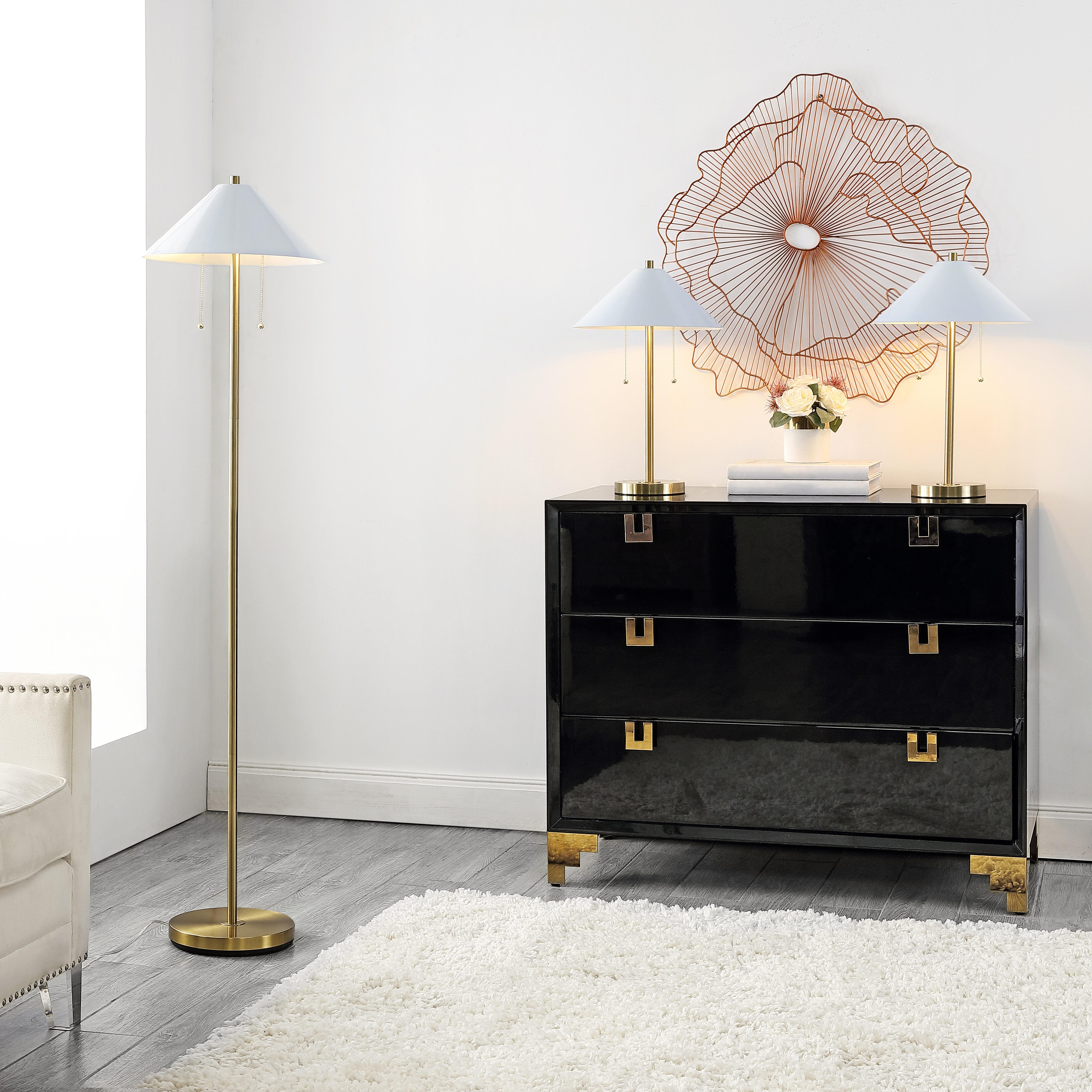 Safavieh Prisma Floor Lamp and Table Lamp (Set of 2), , large
