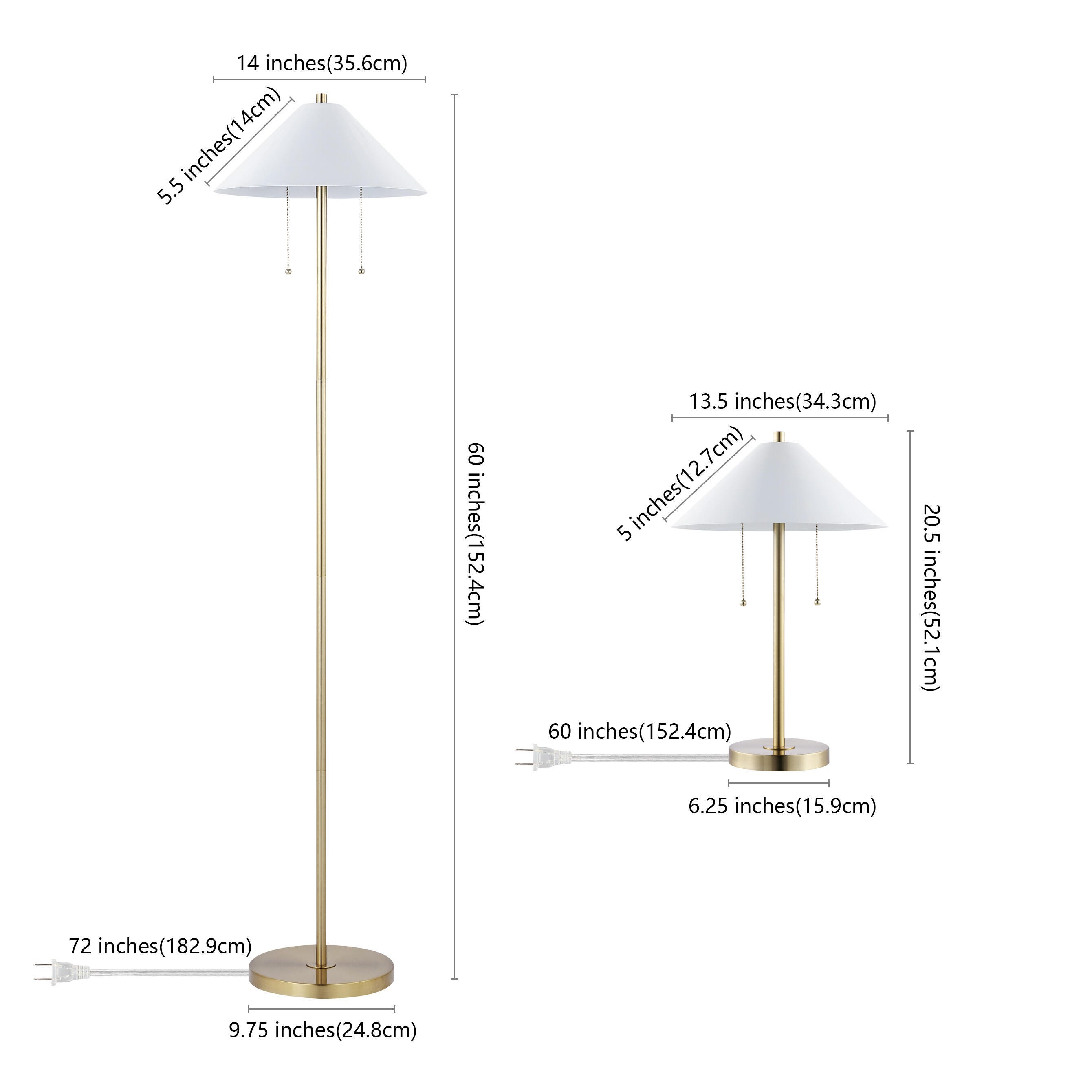 Safavieh Prisma Floor Lamp and Table Lamp (Set of 2), , large
