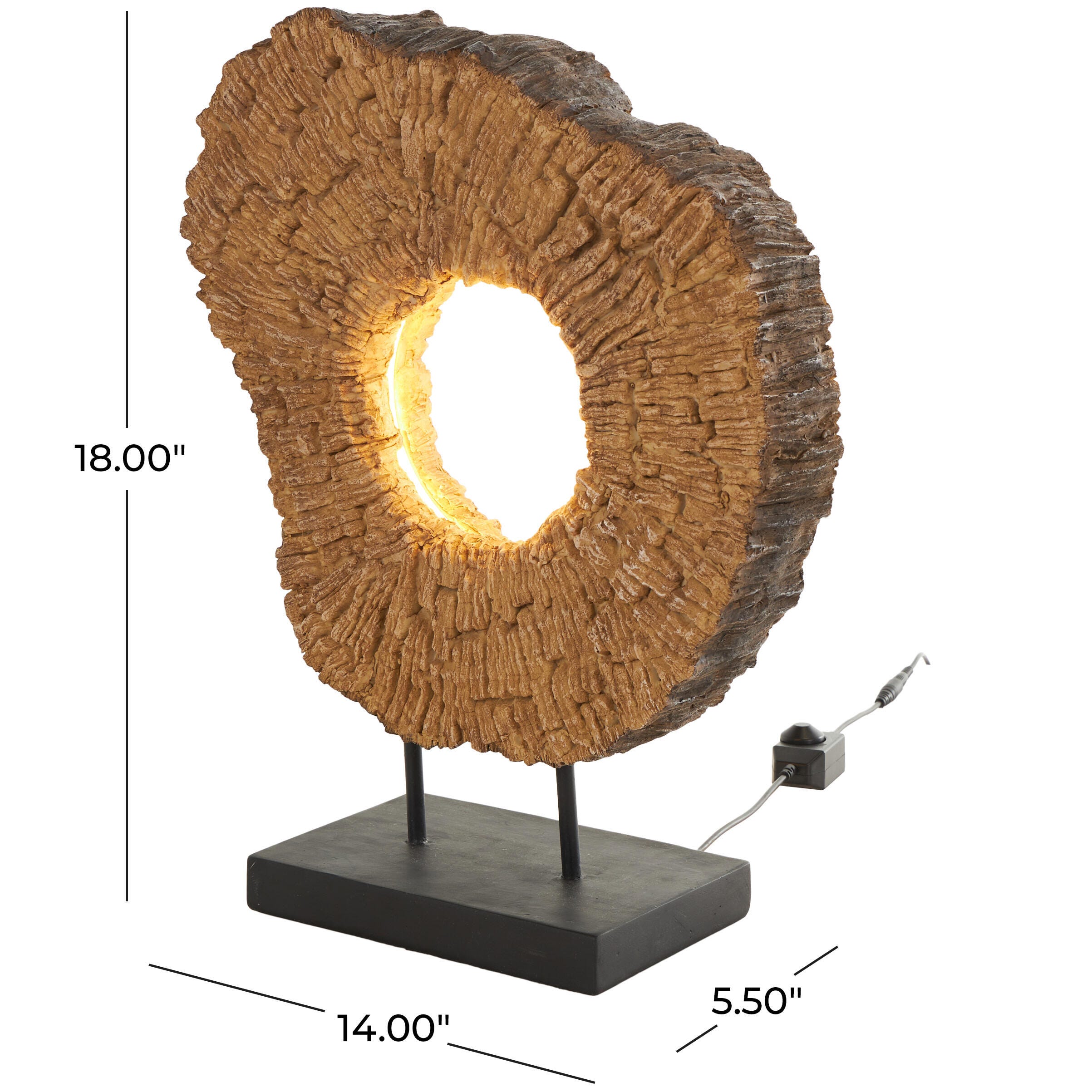Bayberry Lane Live Edge Table Lamp, , large