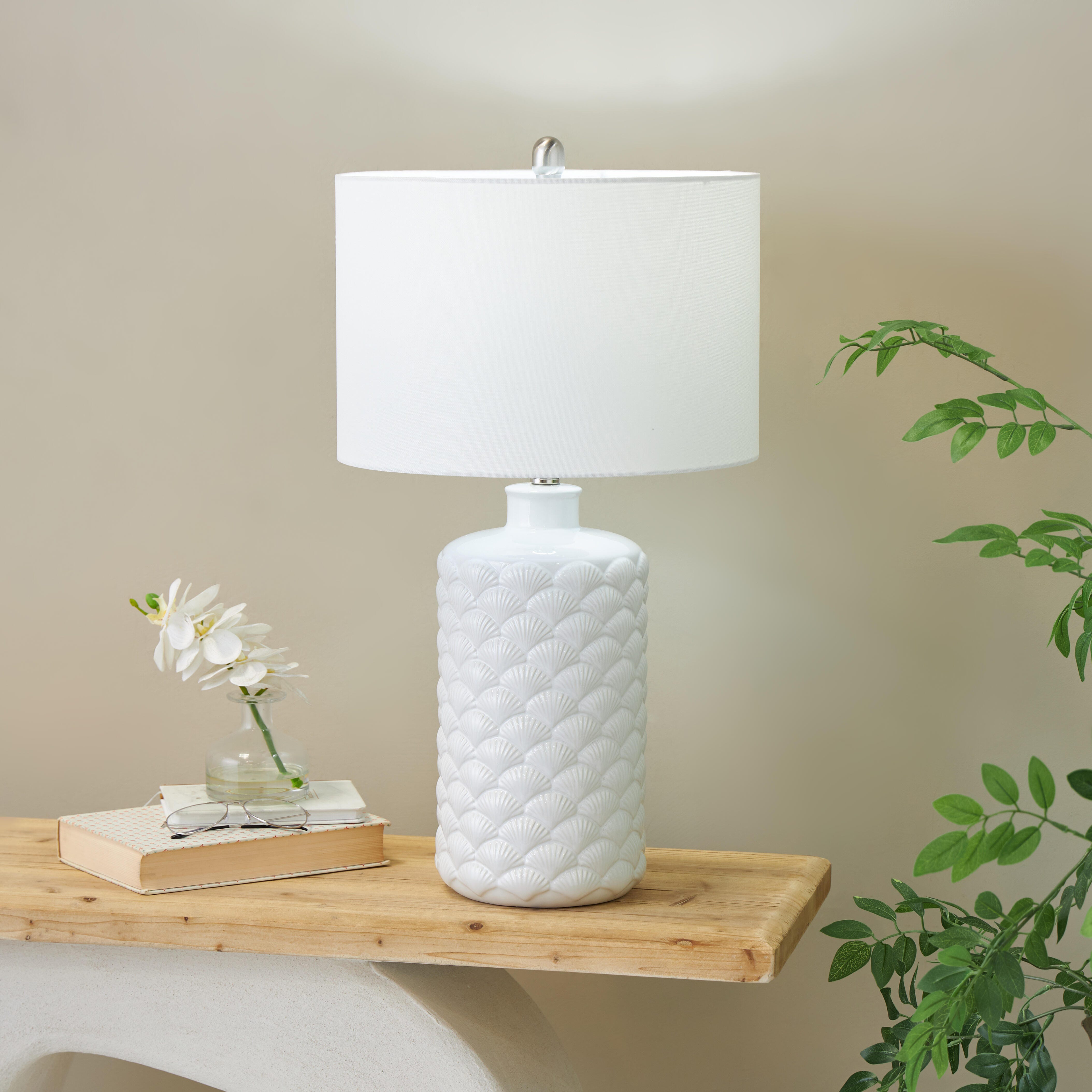 Bayberry Lane Shell Embedded Table Lamp, , rollover