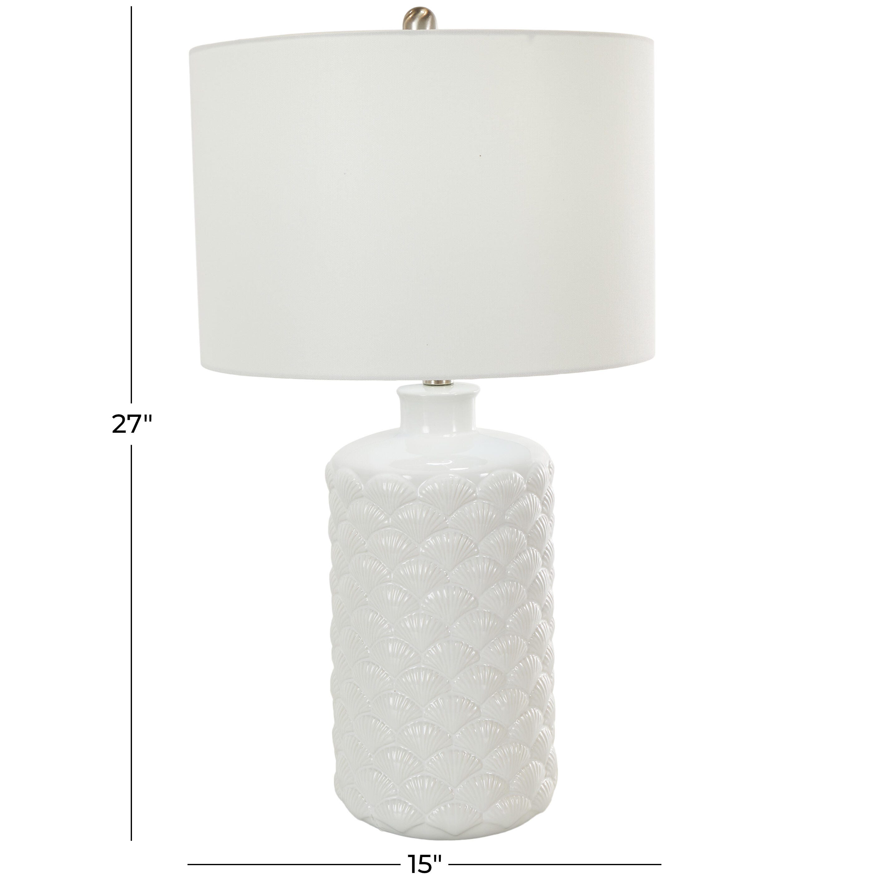 Bayberry Lane Shell Embedded Table Lamp, , large