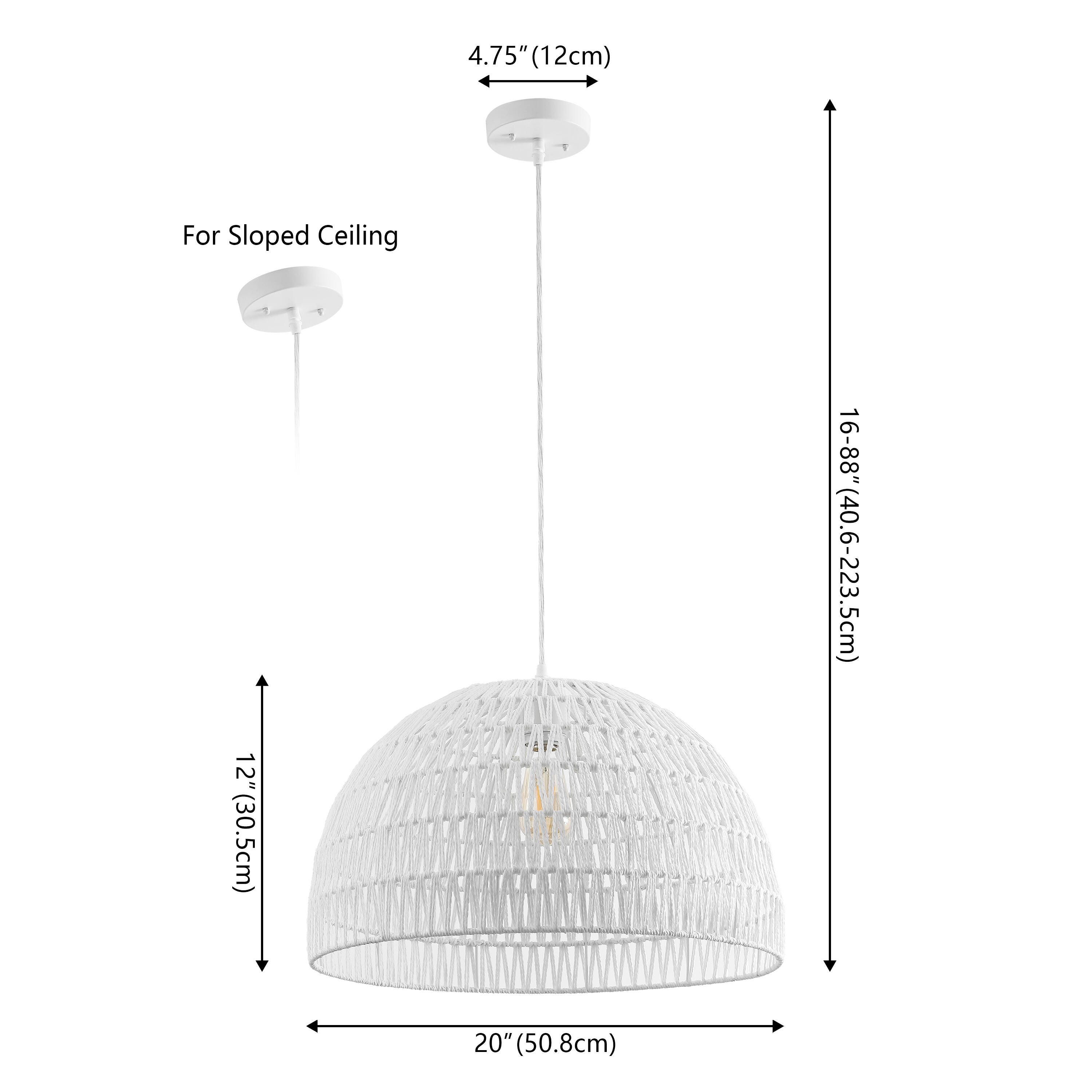 JONATHAN Y Campana Wide Pendant Light, , large
