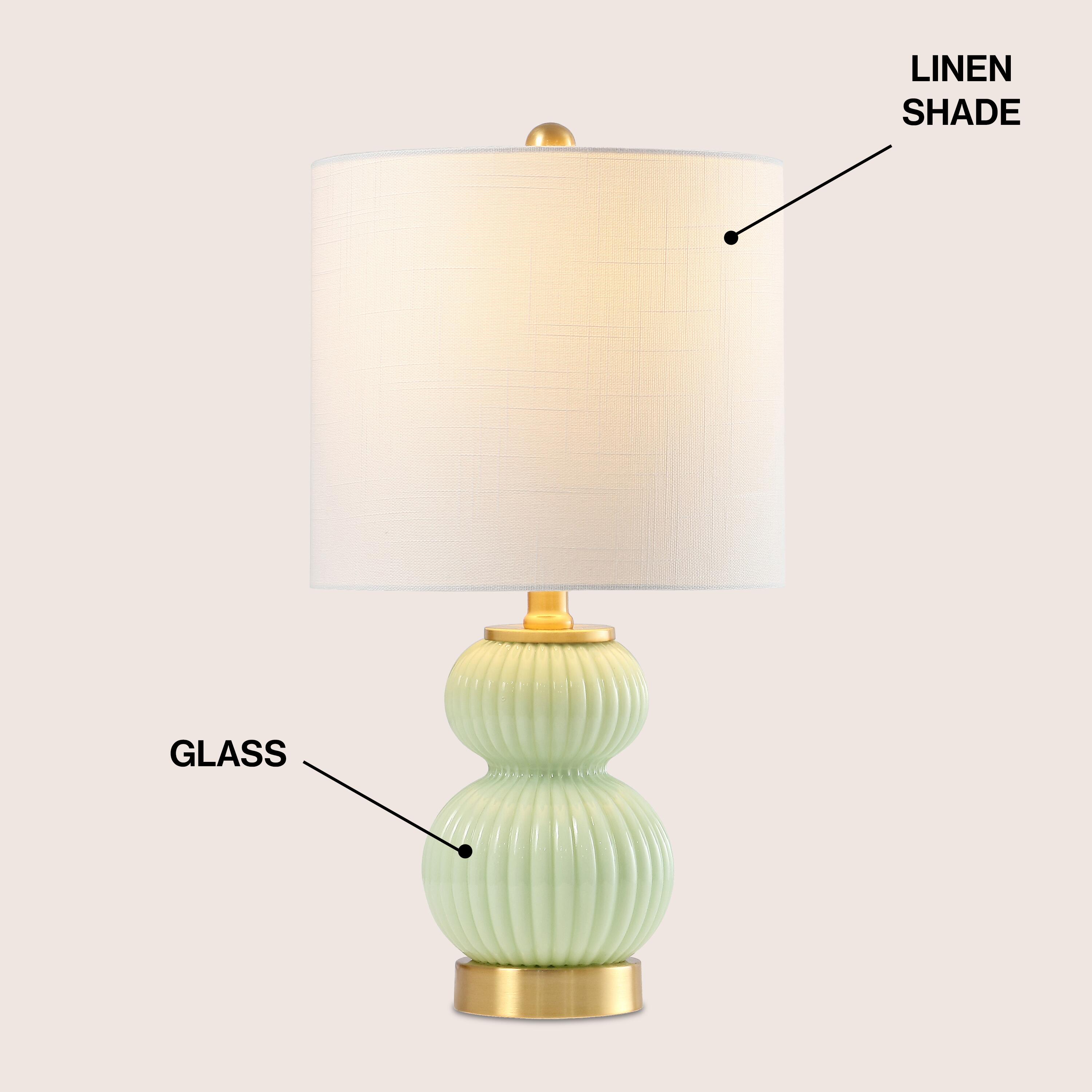 JONATHAN Y Daphne Table Lamp, Mint Green, large