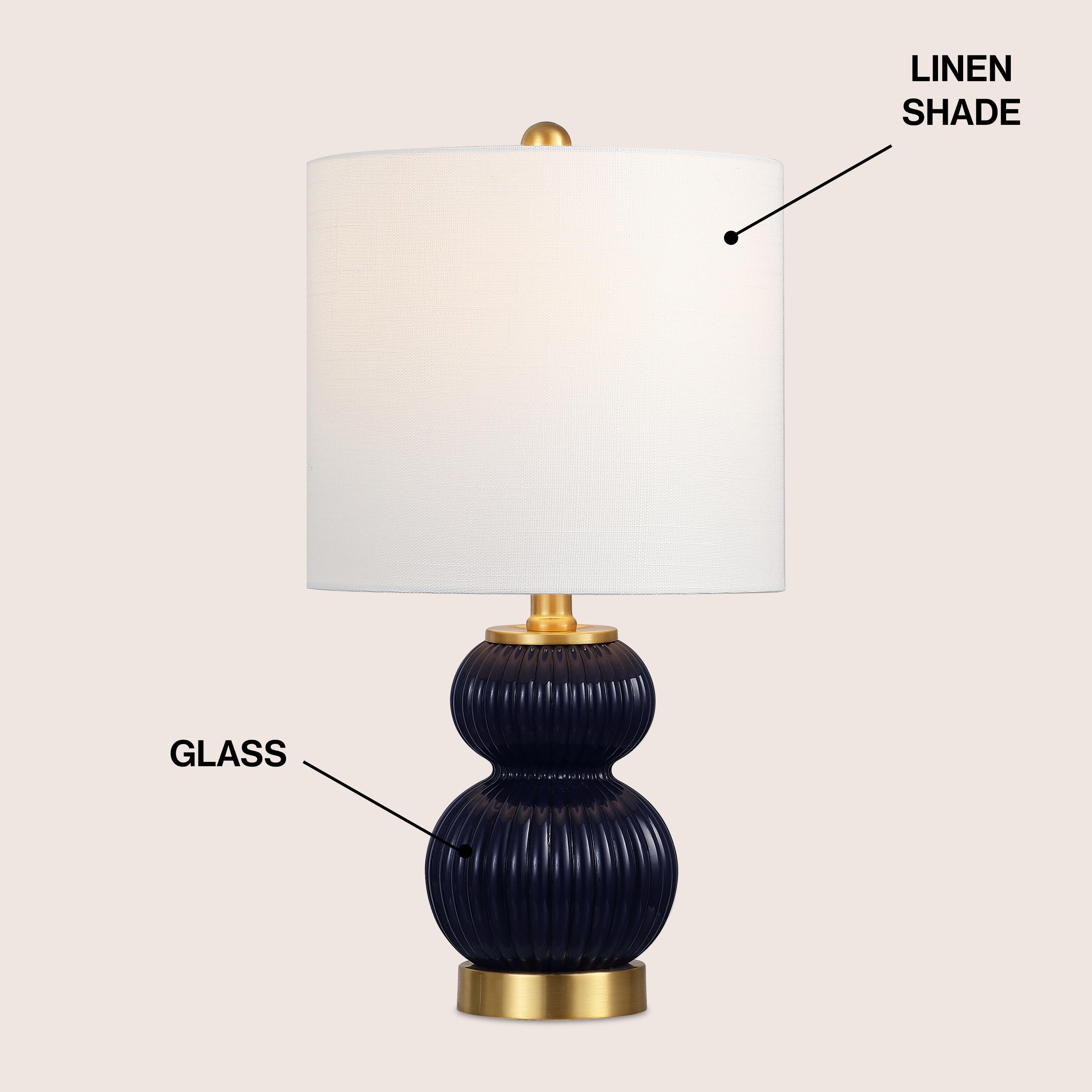 JONATHAN Y Daphne Table Lamp, Navy, large