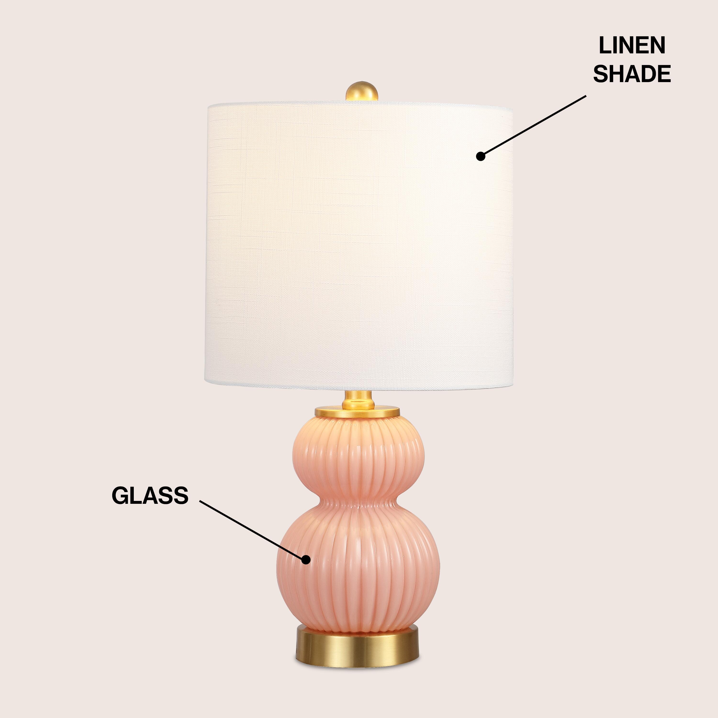 JONATHAN Y Daphne Table Lamp, Pink, large
