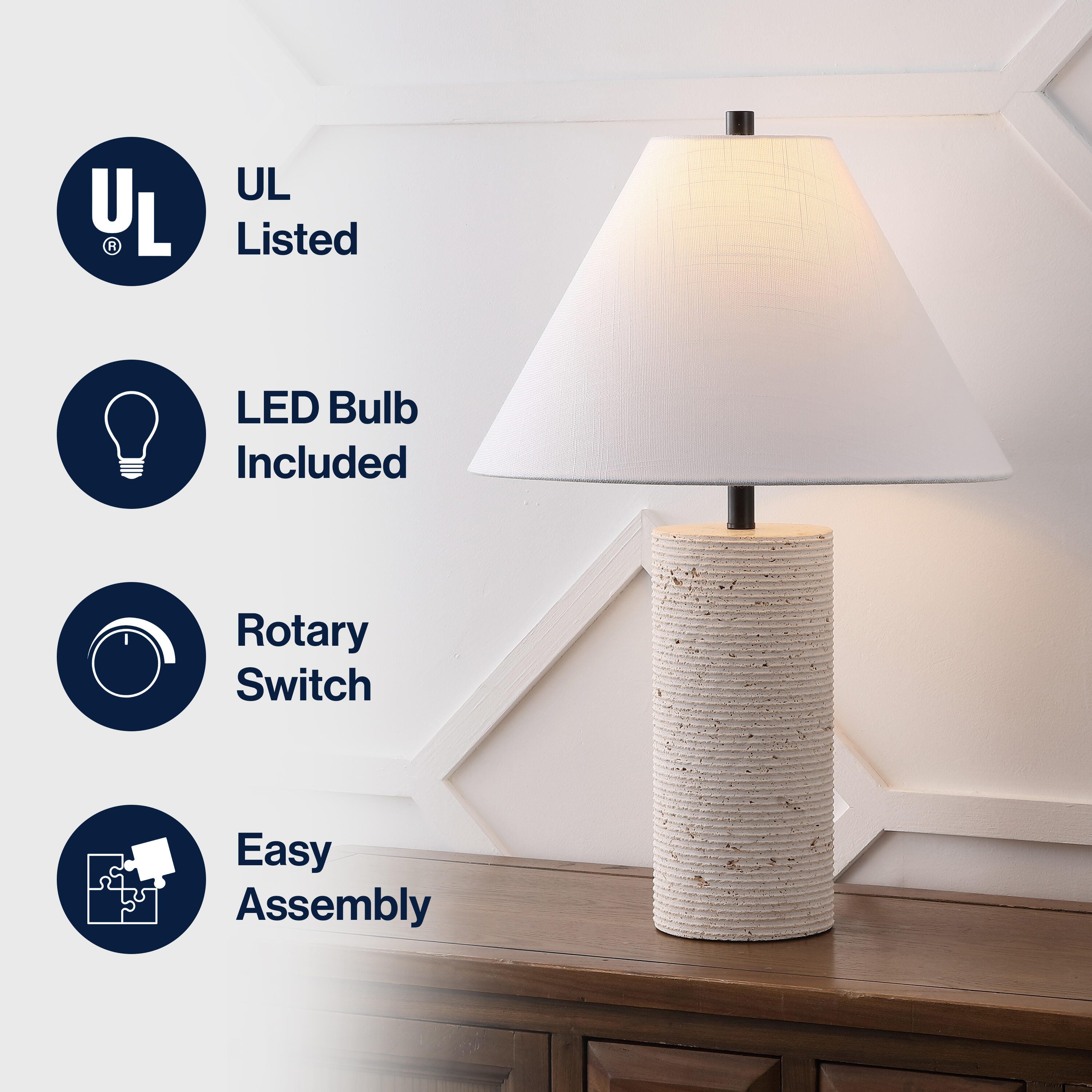 JONATHAN Y Kelsey Table Lamp, , large