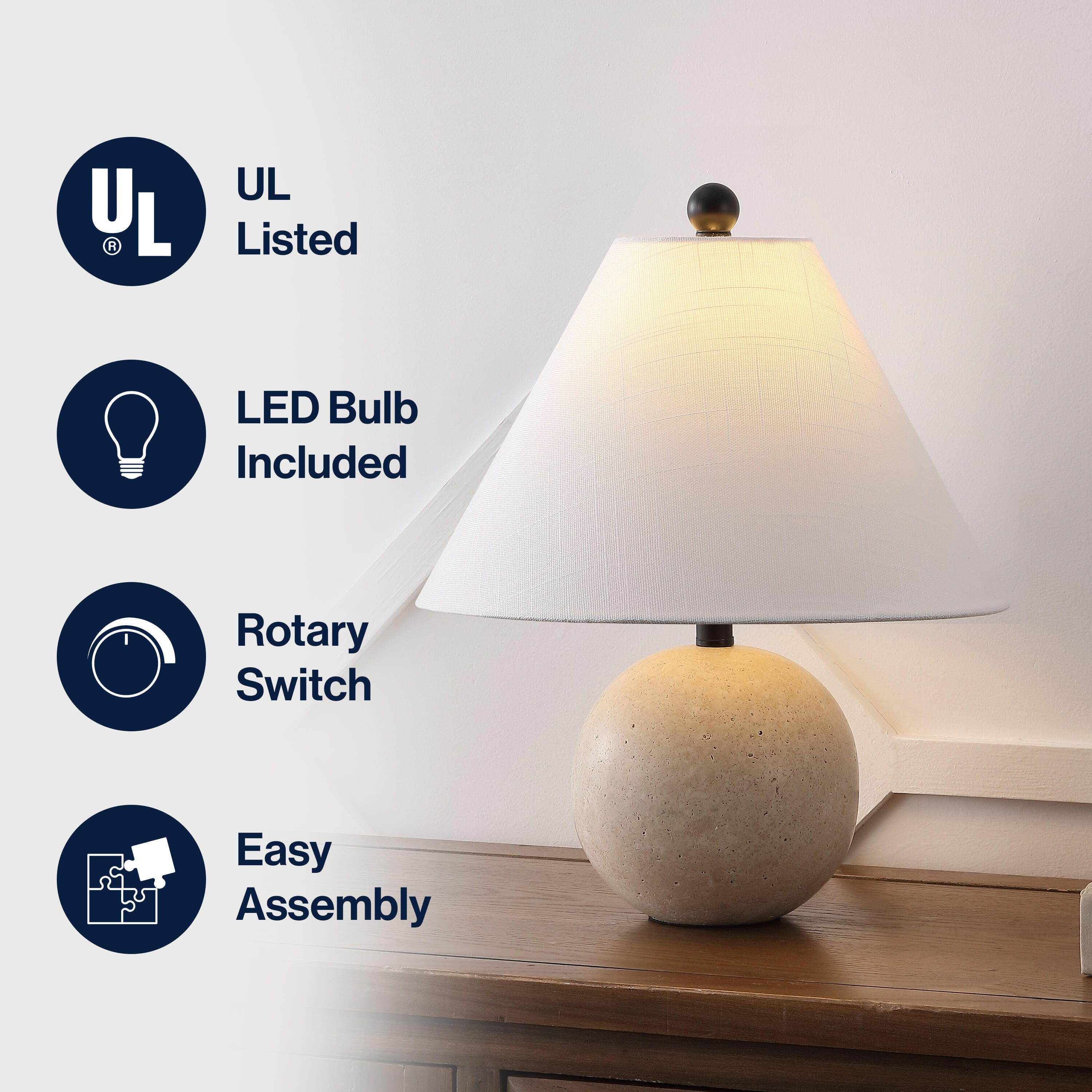 JONATHAN Y Liza Table Lamp, , large