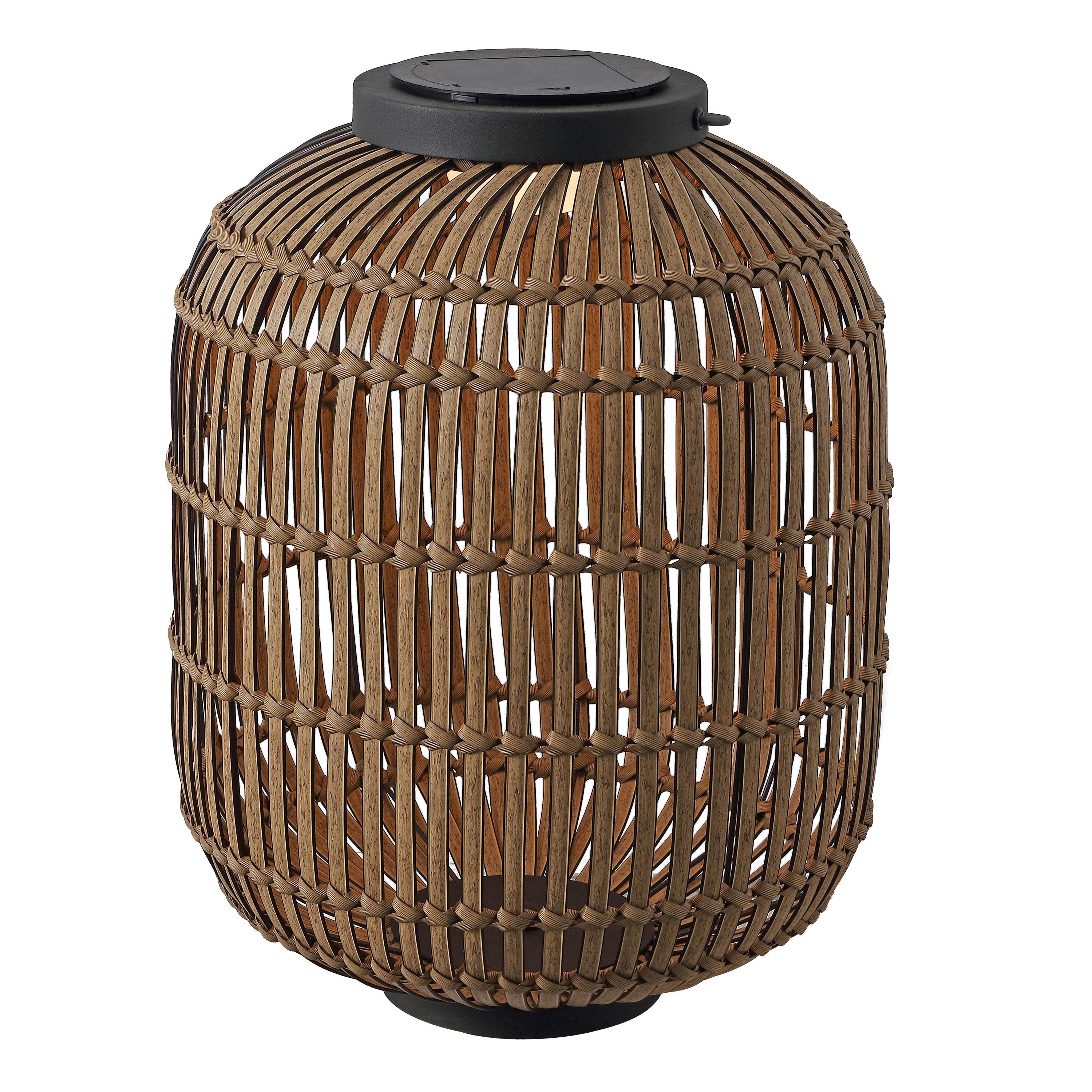 JONATHAN Y Nara Lantern, Light Brown/Black, large