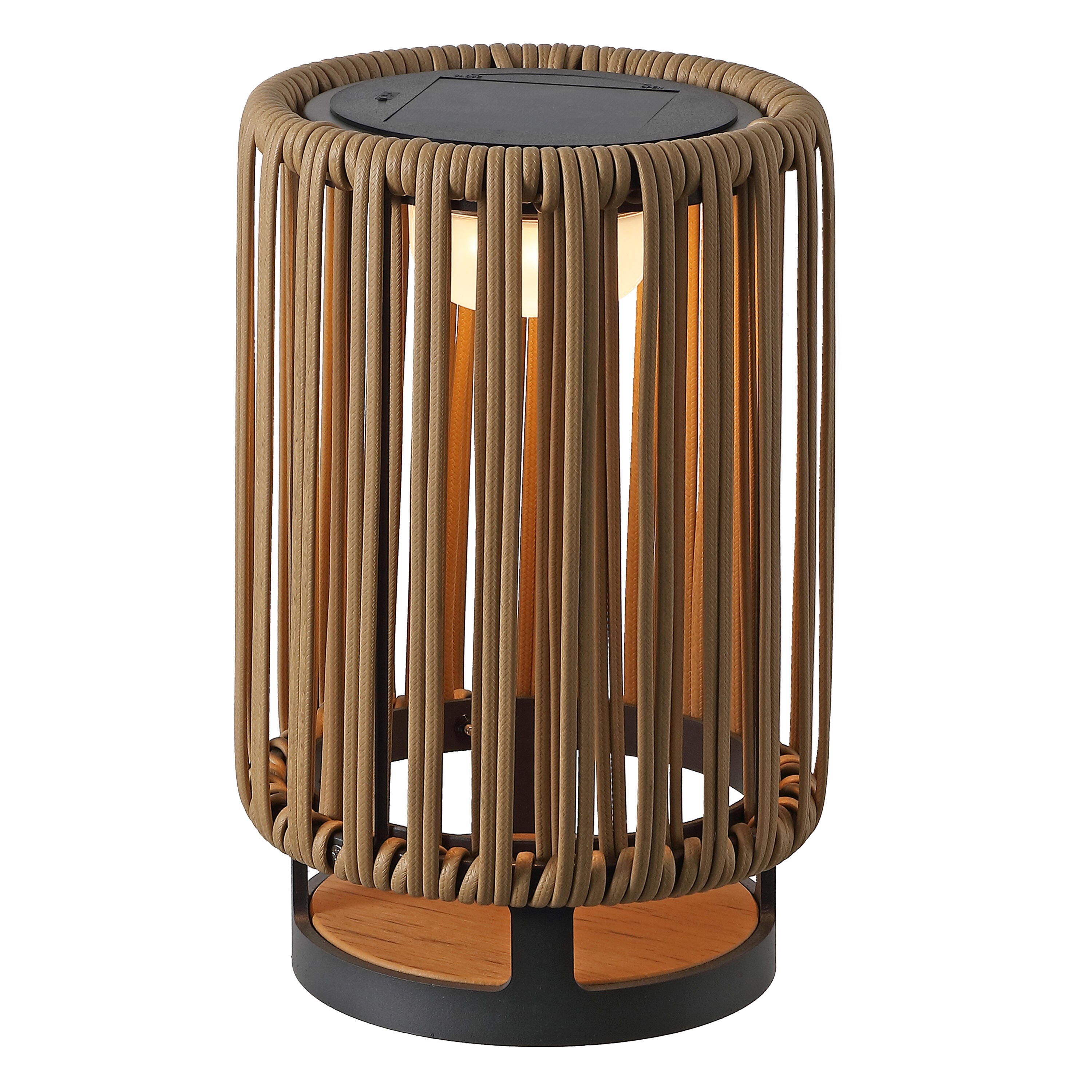 JONATHAN Y Sawara Lantern, Natural, large