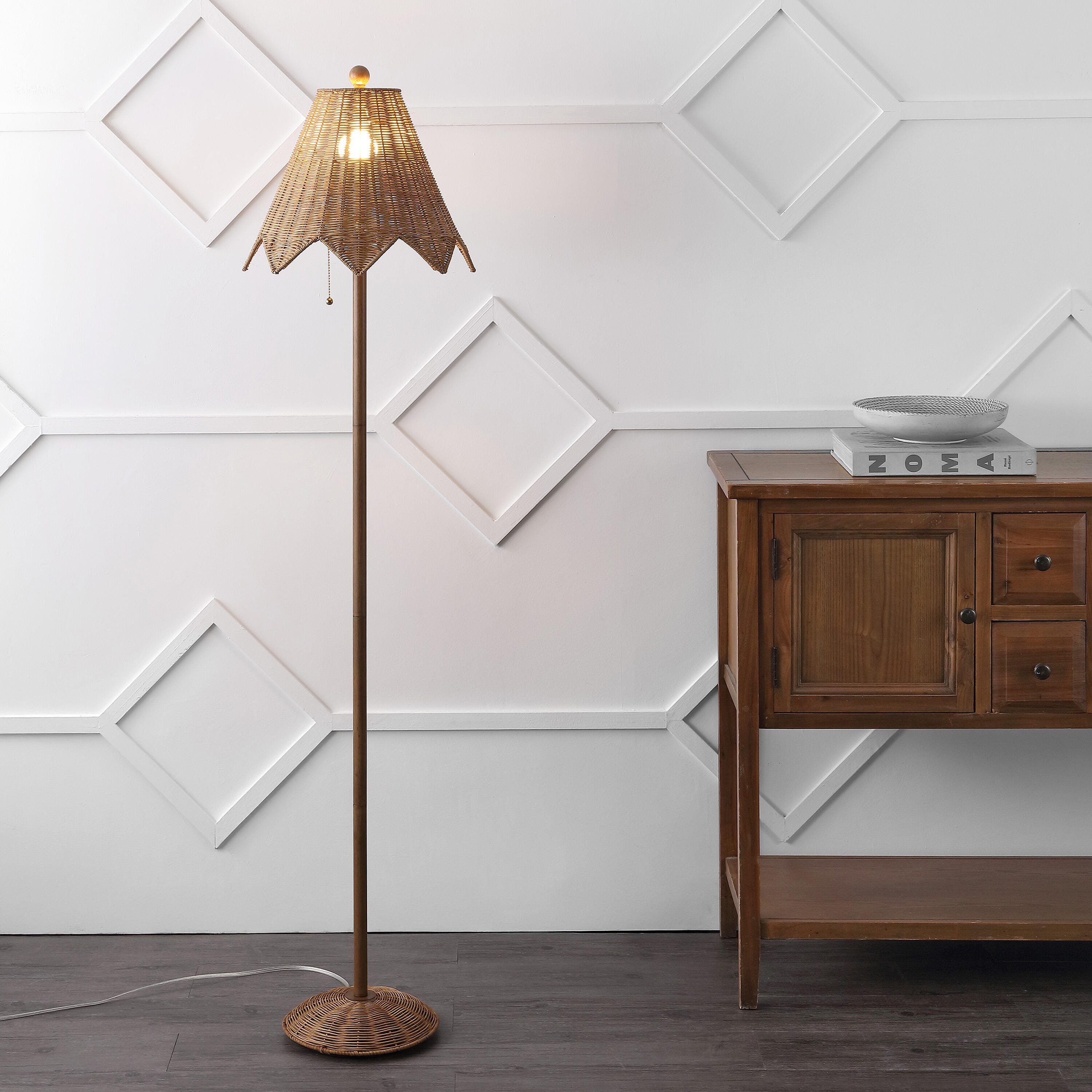 JONATHAN Y Tybee Floor Lamp, , rollover