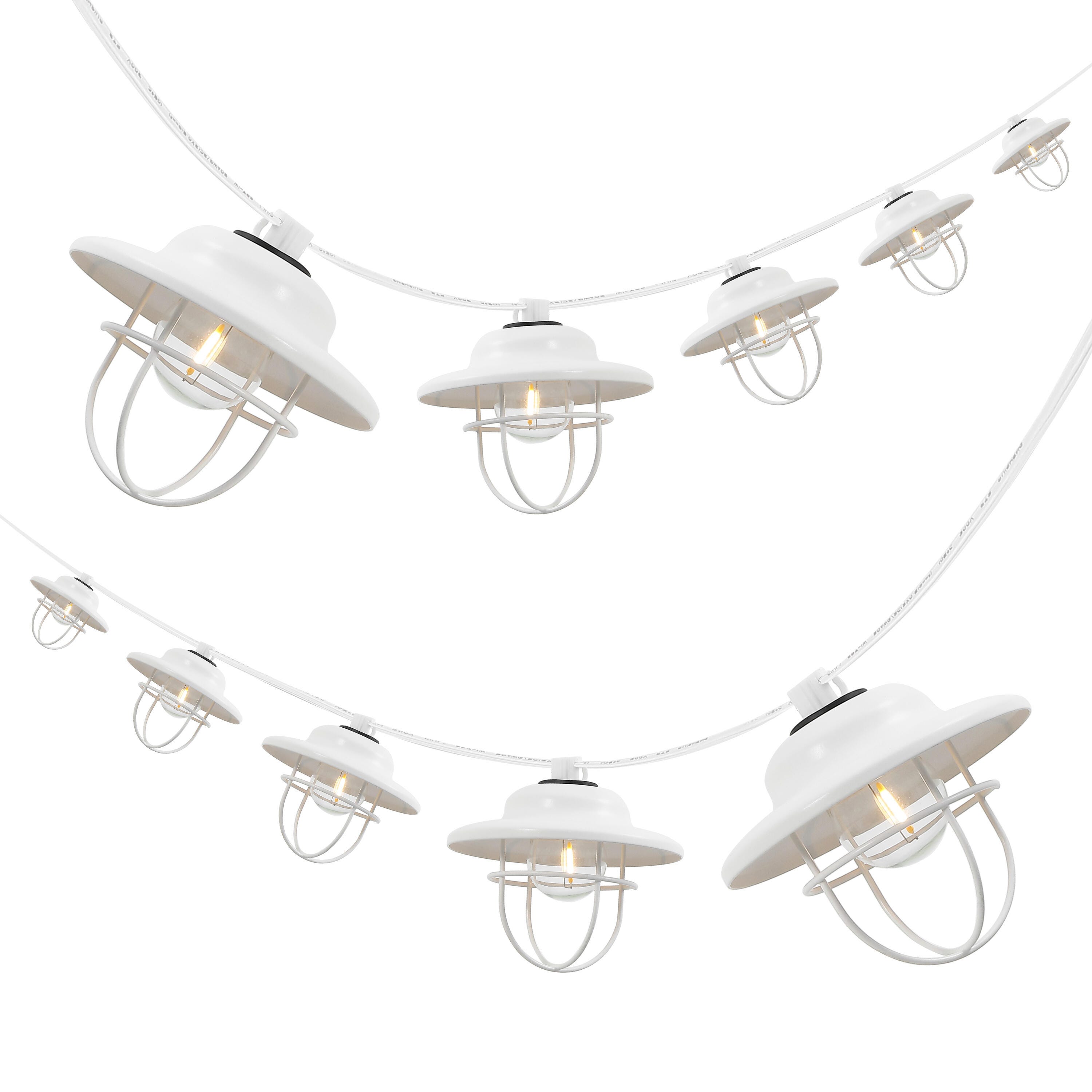 JONATHAN Y Outdoor Cage Shade String Lights, , large