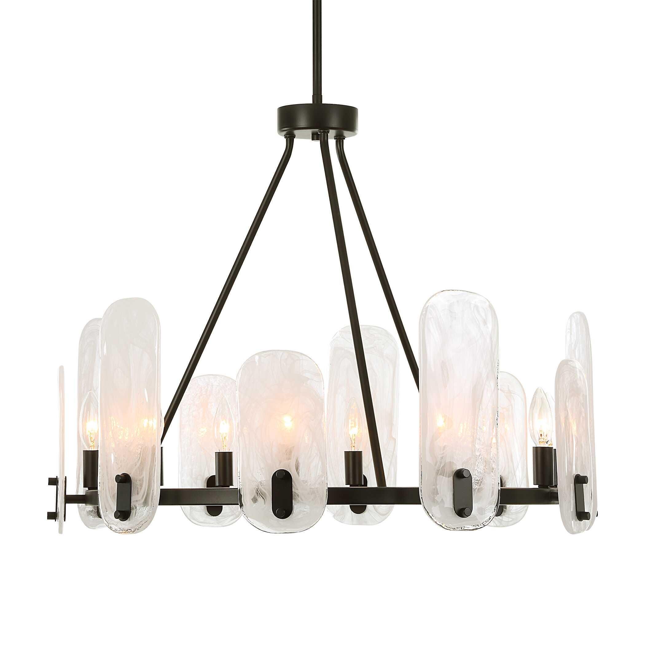 Uttermost Ellipse 10-Light Chandelier, , large