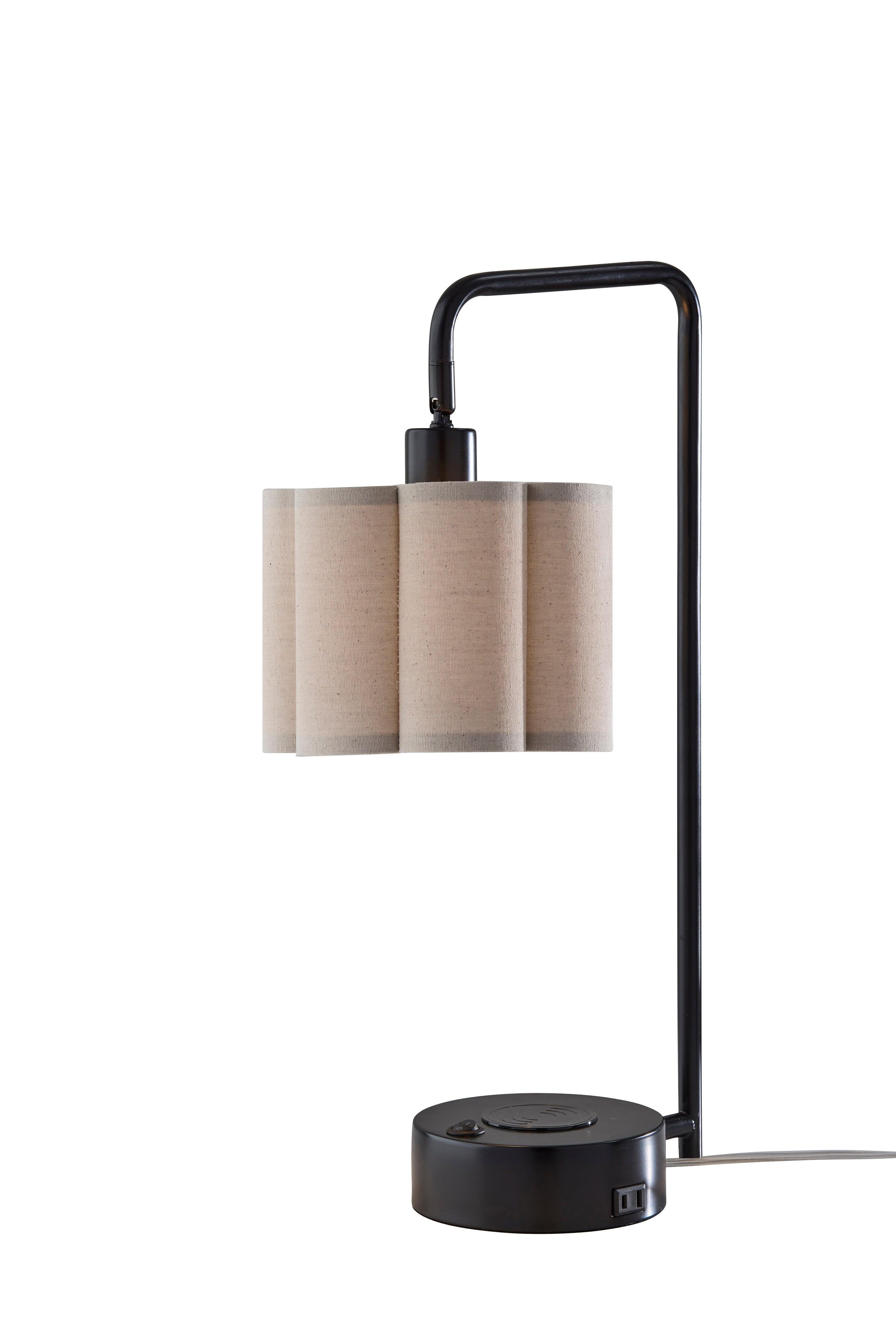 Adesso Dover Desk Lamp, Black, large