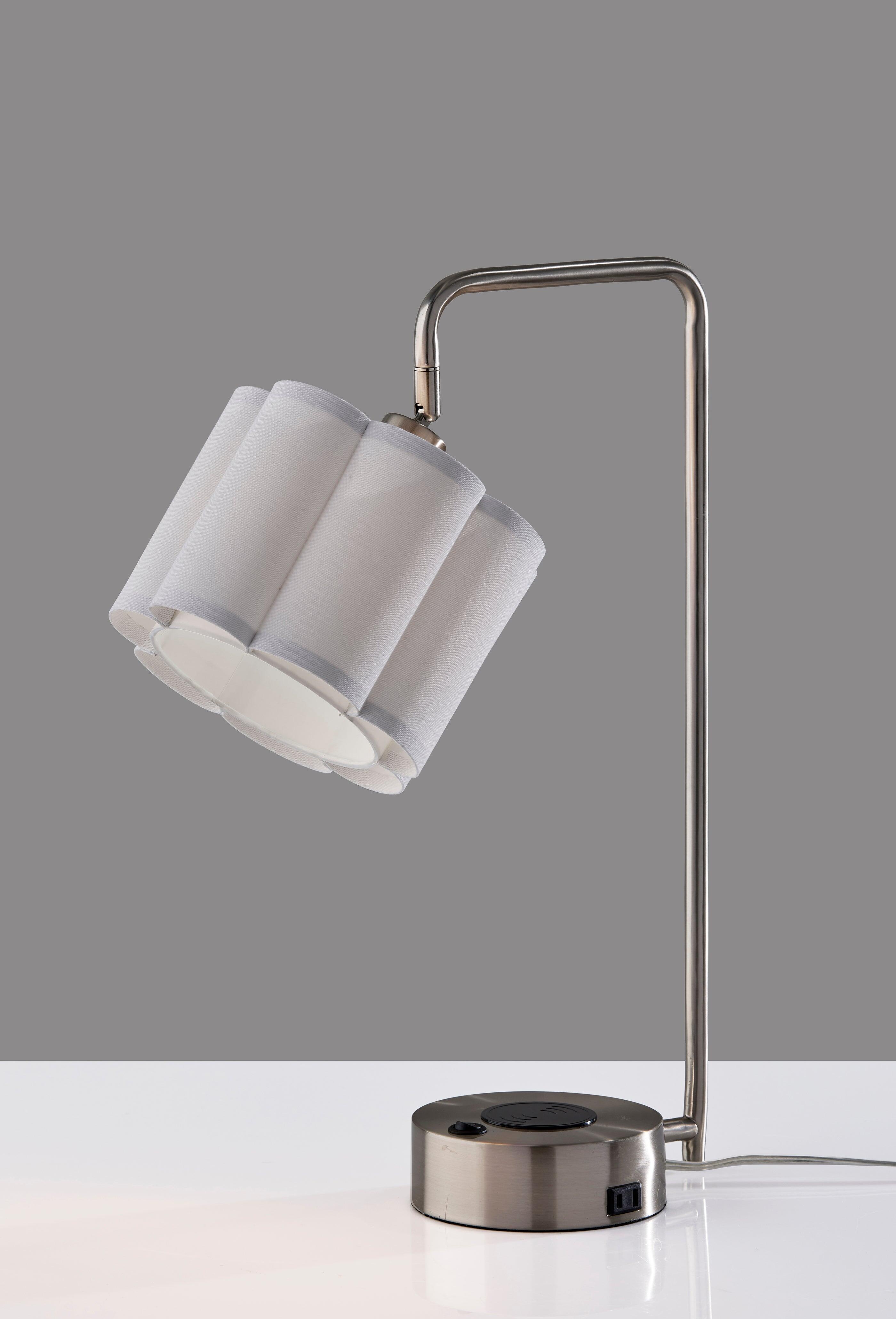 Adesso Dover Desk Lamp, Gray, large