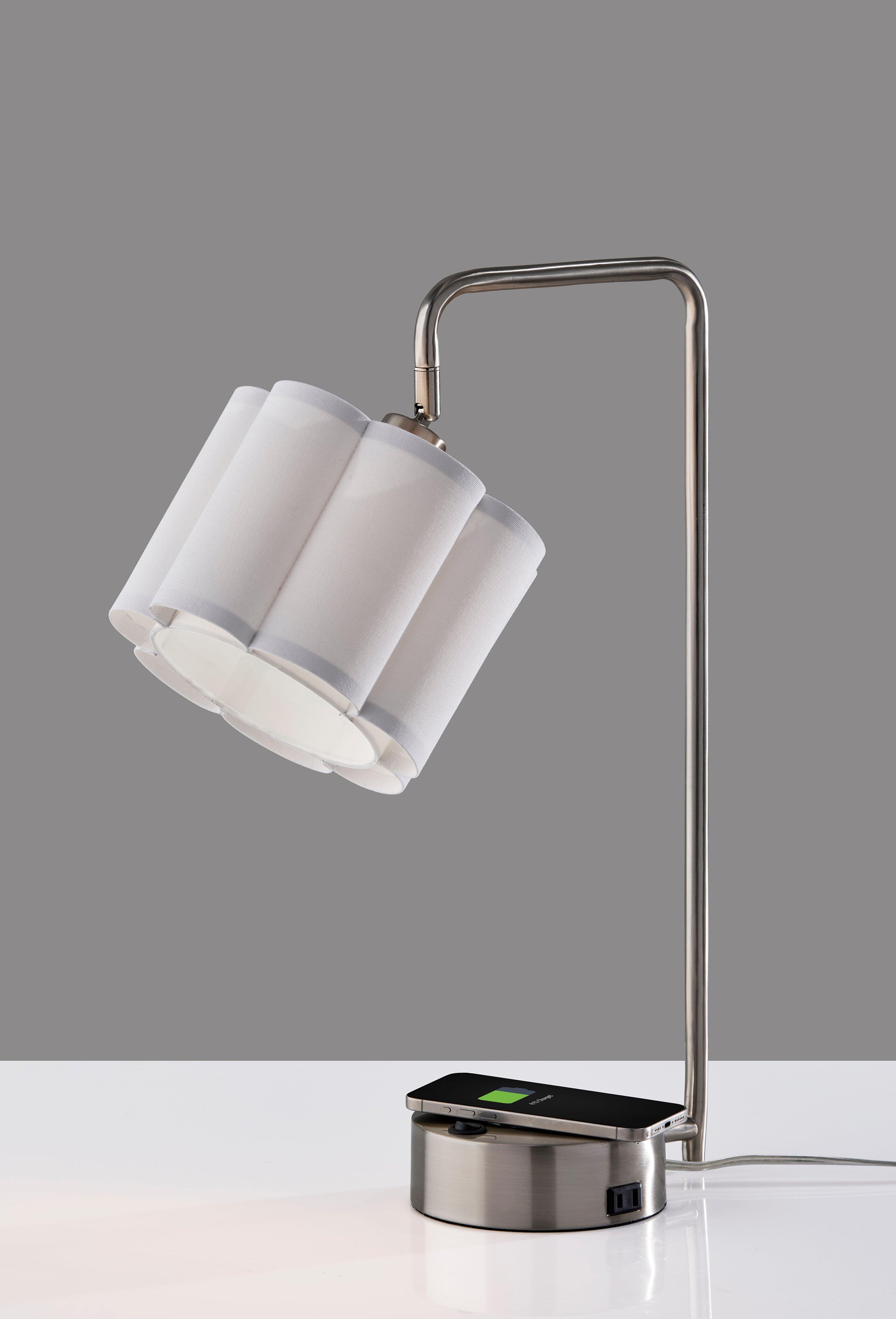 Adesso Dover Desk Lamp, Gray, large
