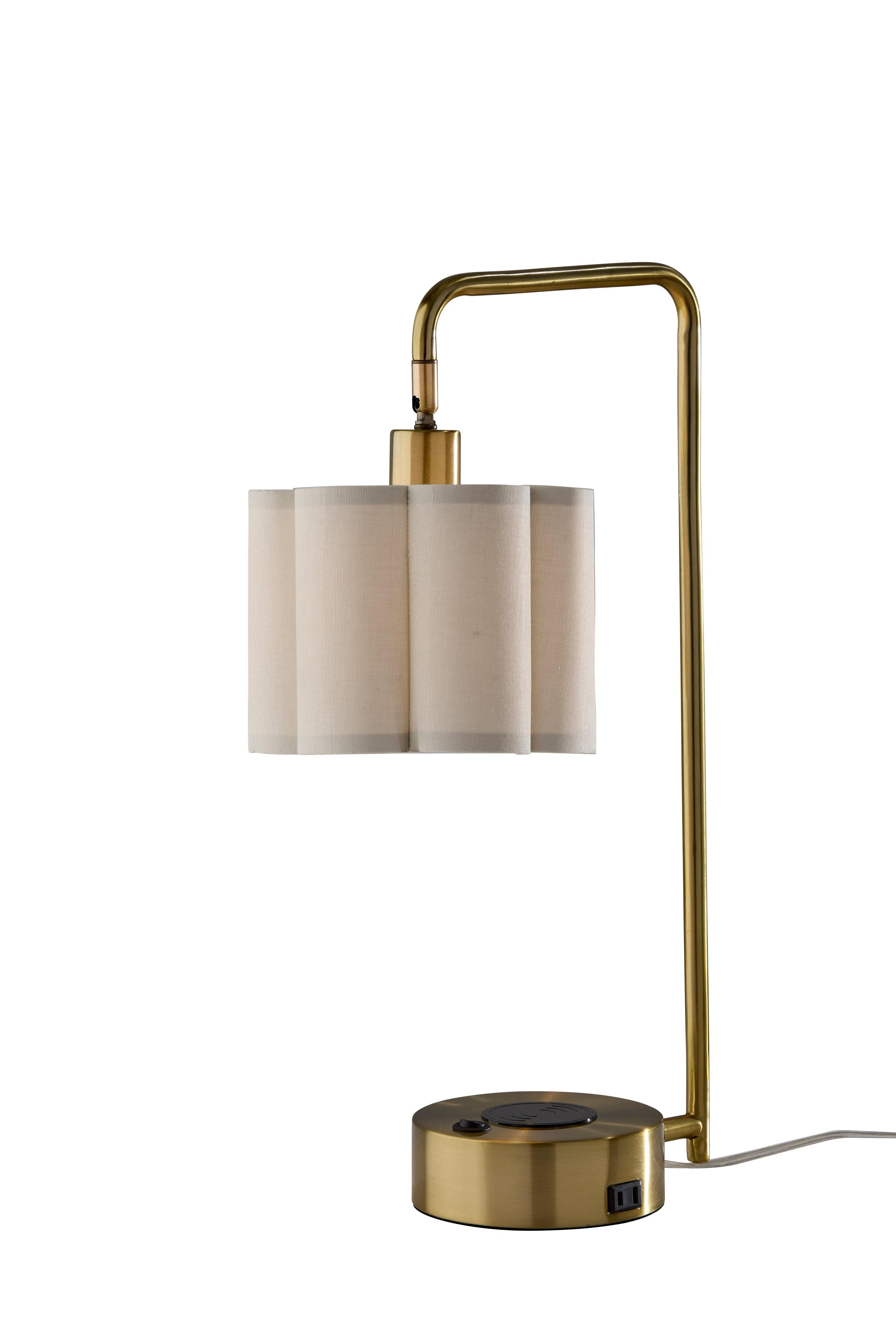 Adesso Dover Desk Lamp, Antique Brass, large