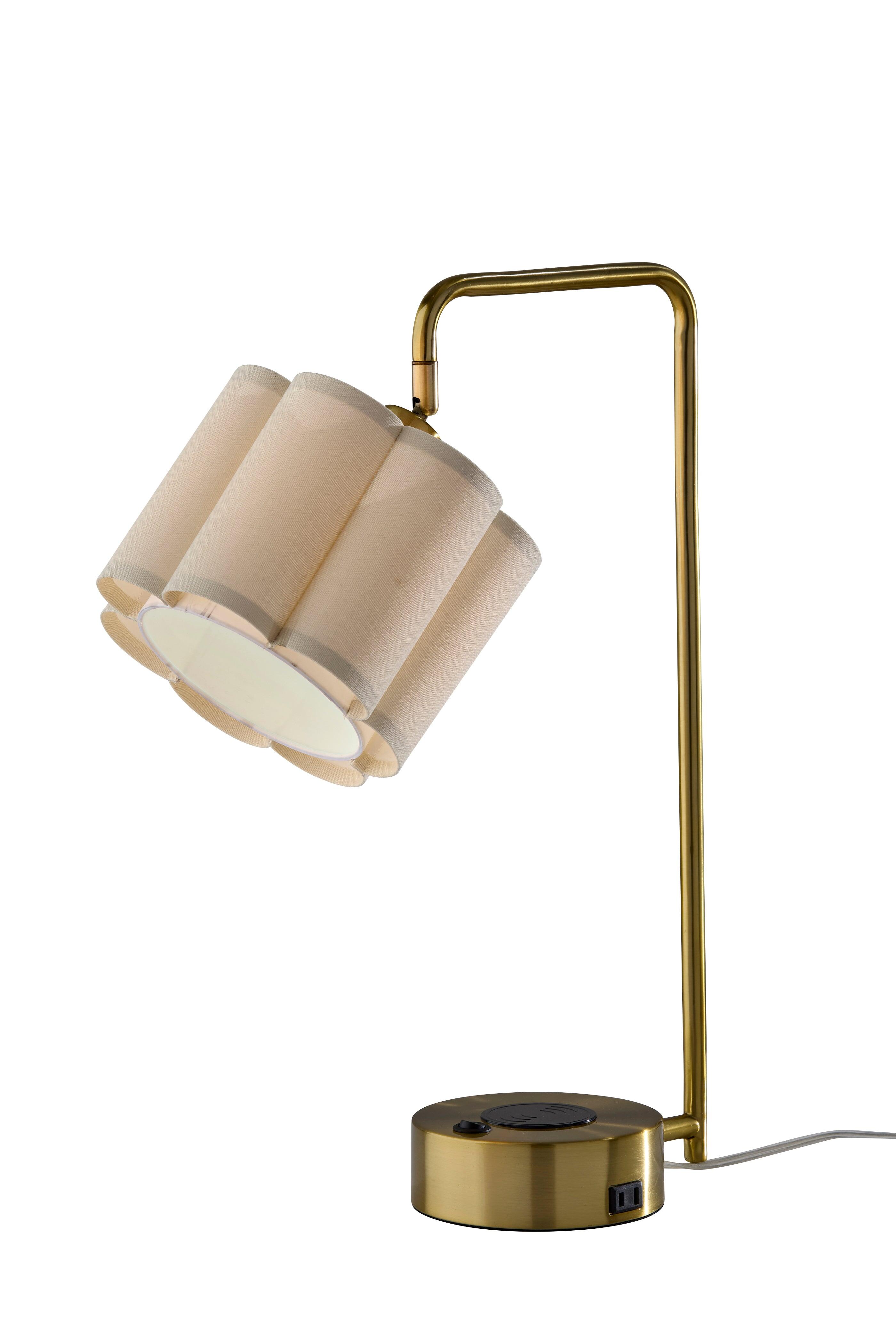 Adesso Dover Desk Lamp, Antique Brass, large