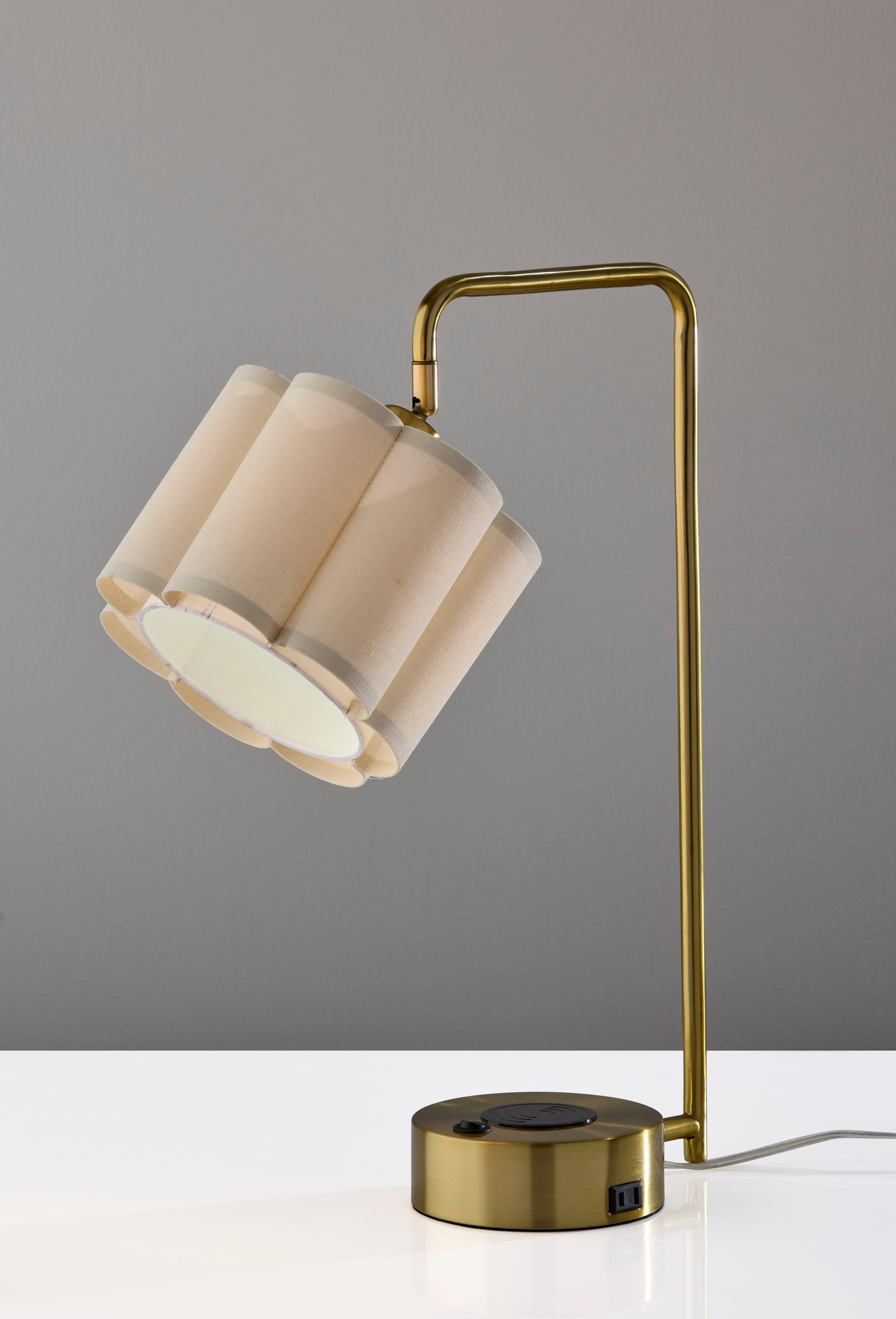 Adesso Dover Desk Lamp, Antique Brass, large