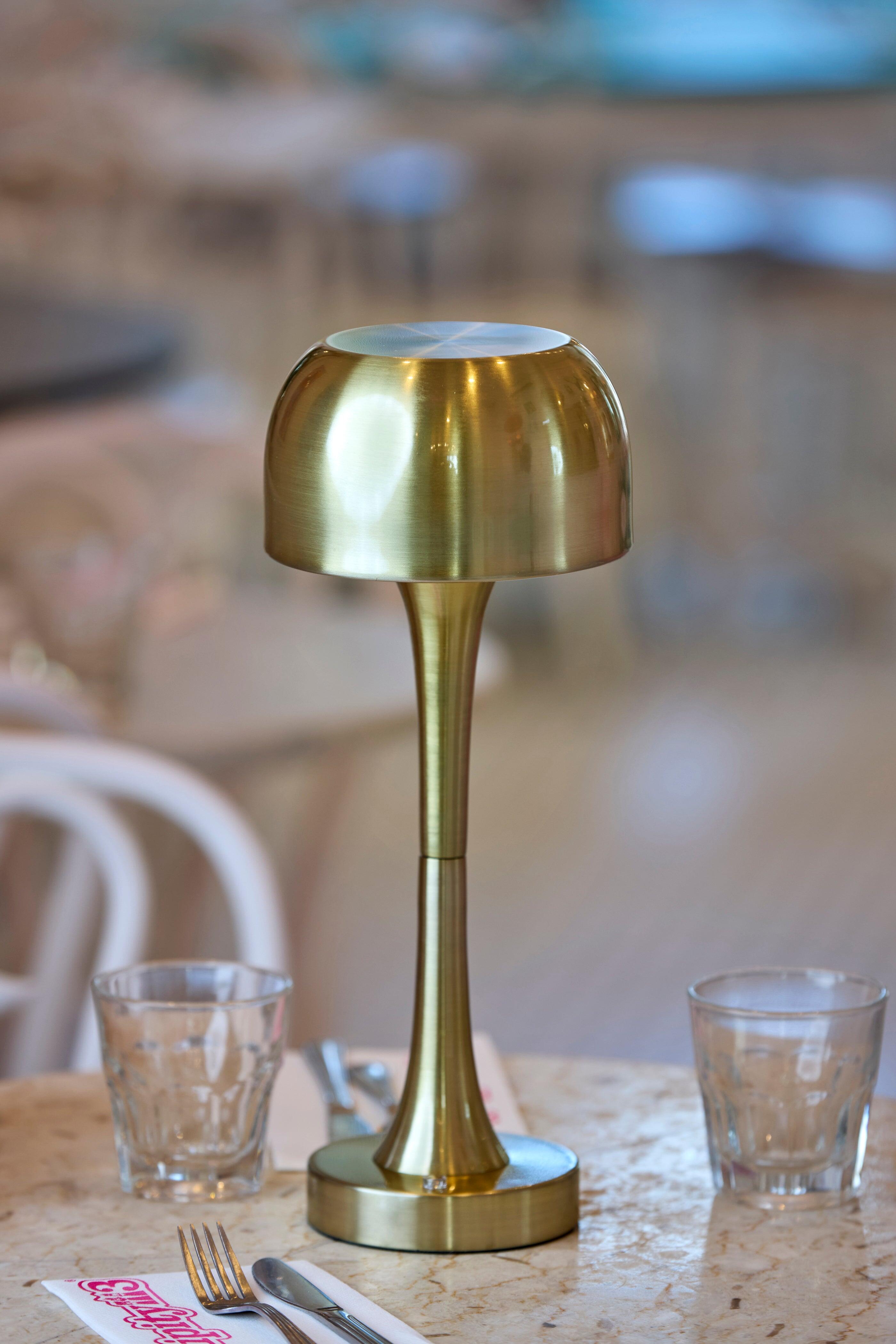 Adesso Jimmy Cordless Table Lamp, Antique Brass, rollover
