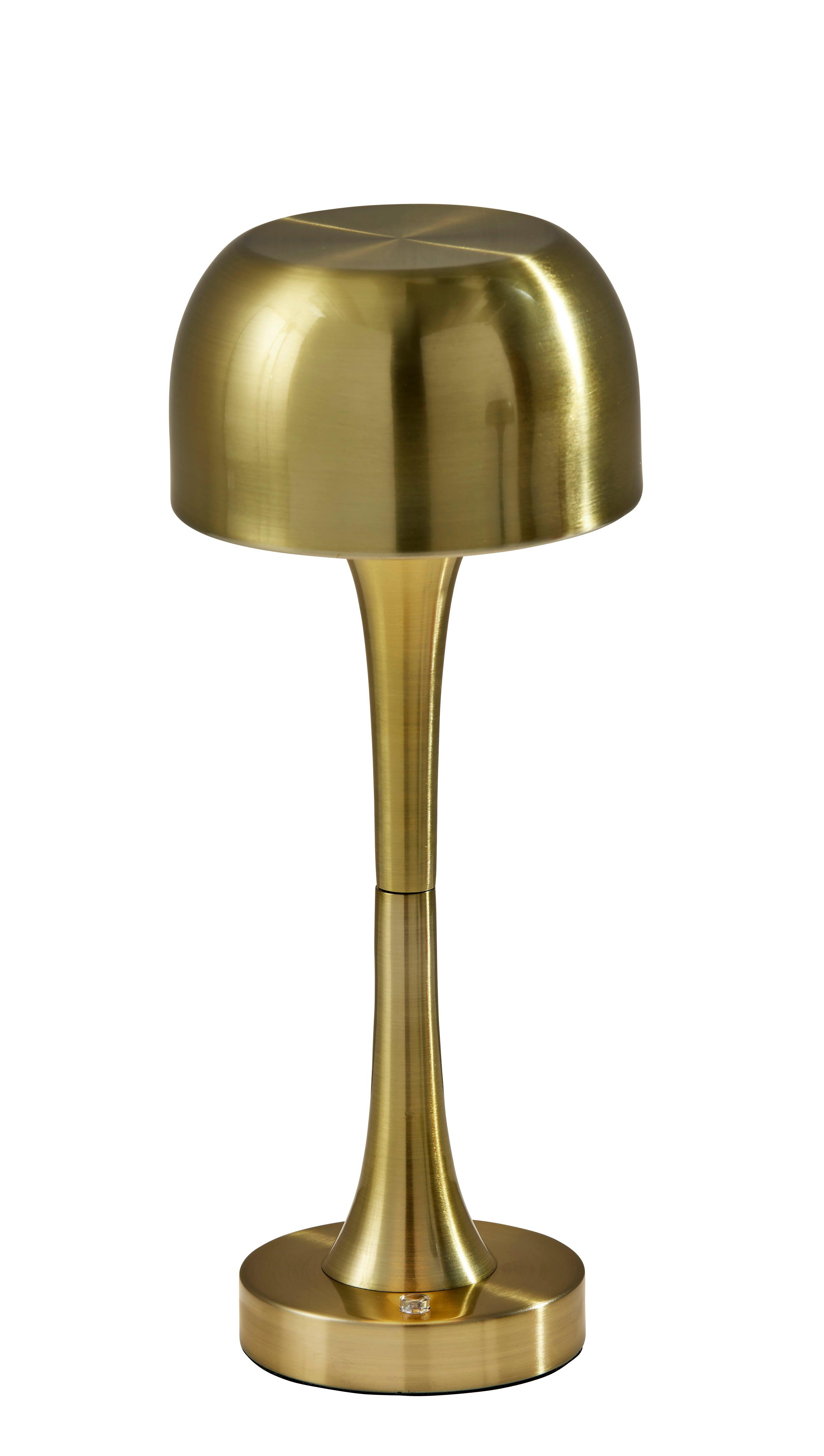 Adesso Jimmy Cordless Table Lamp, Antique Brass, large