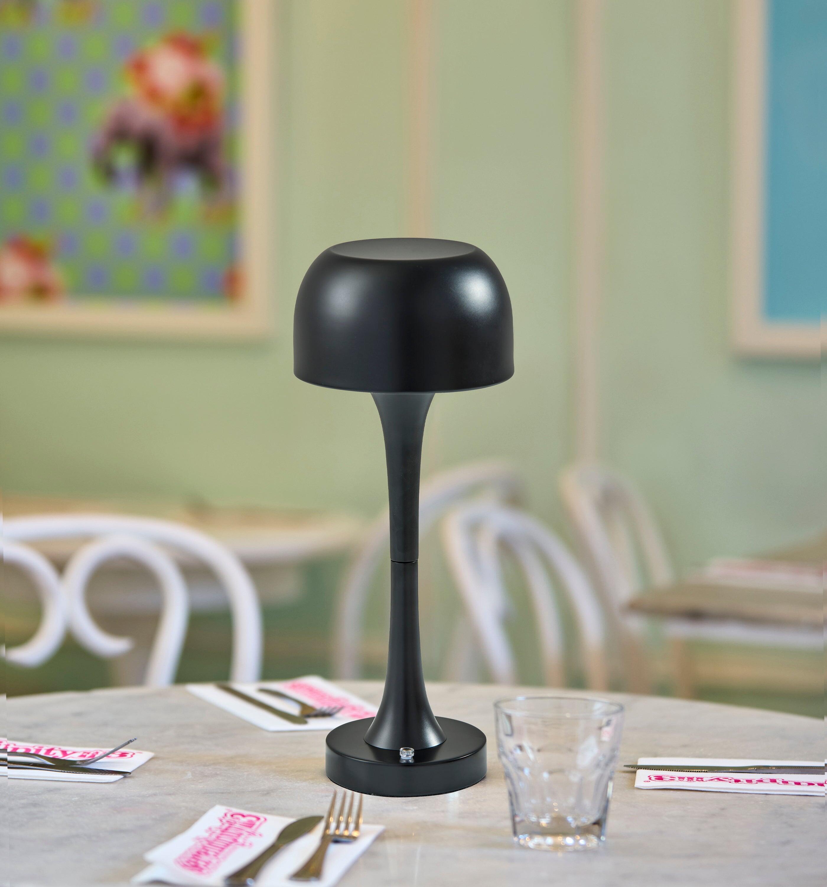 Adesso Jimmy Cordless Table Lamp, Black, rollover