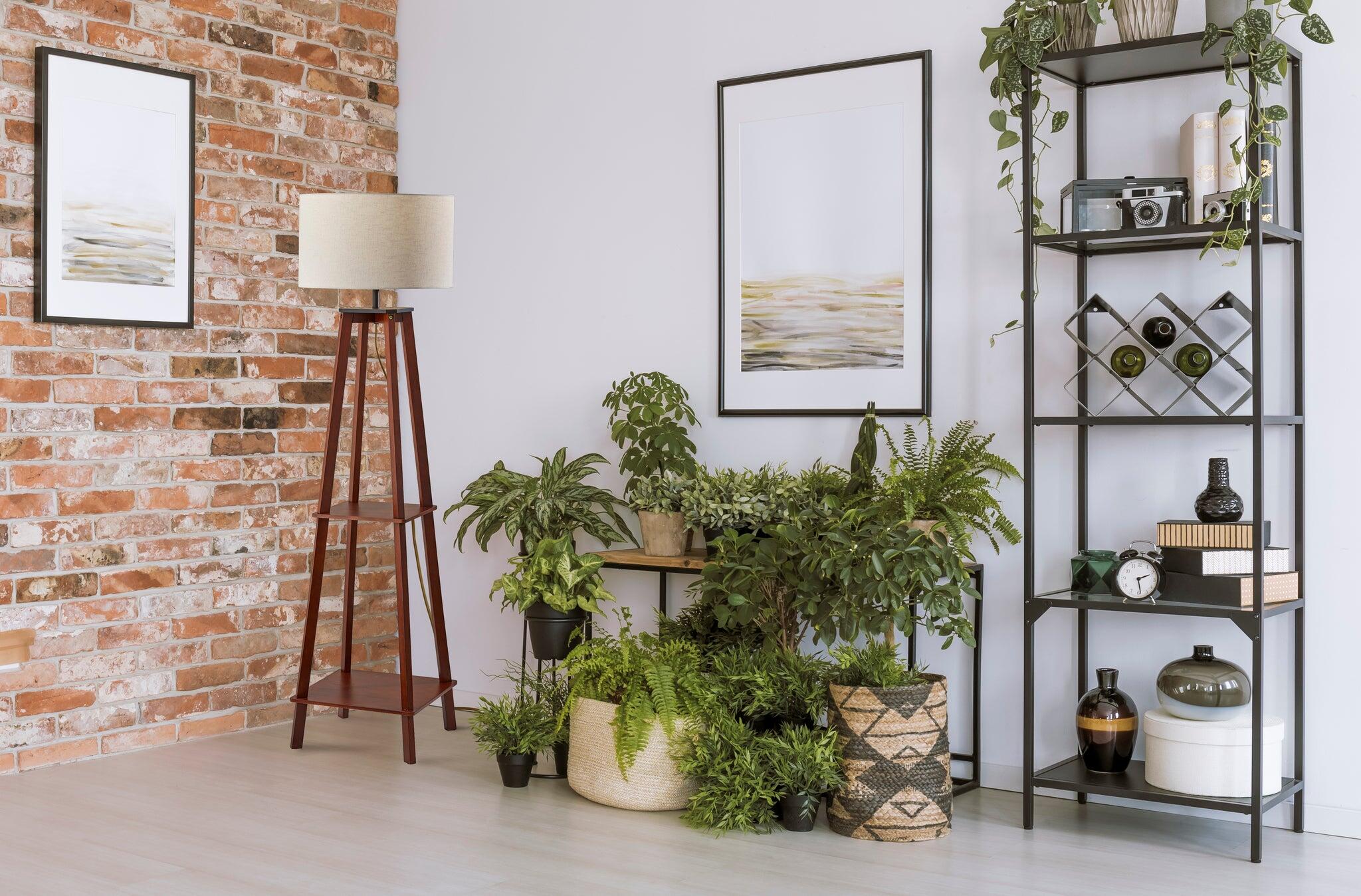 Adesso Kirby Floor Lamp, Natural/Brown, rollover