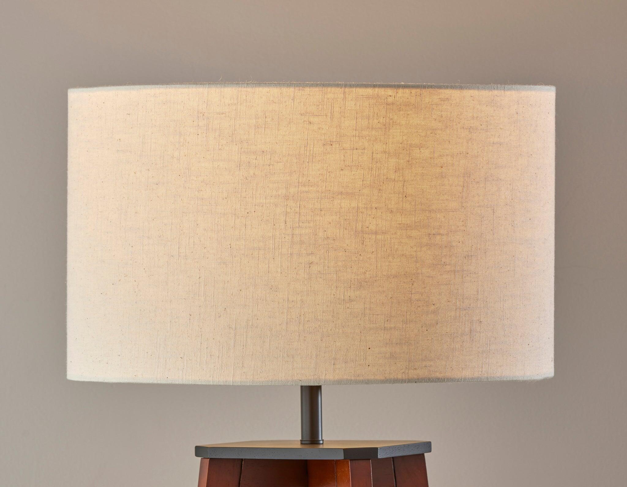 Adesso Kirby Floor Lamp, Natural/Brown, large