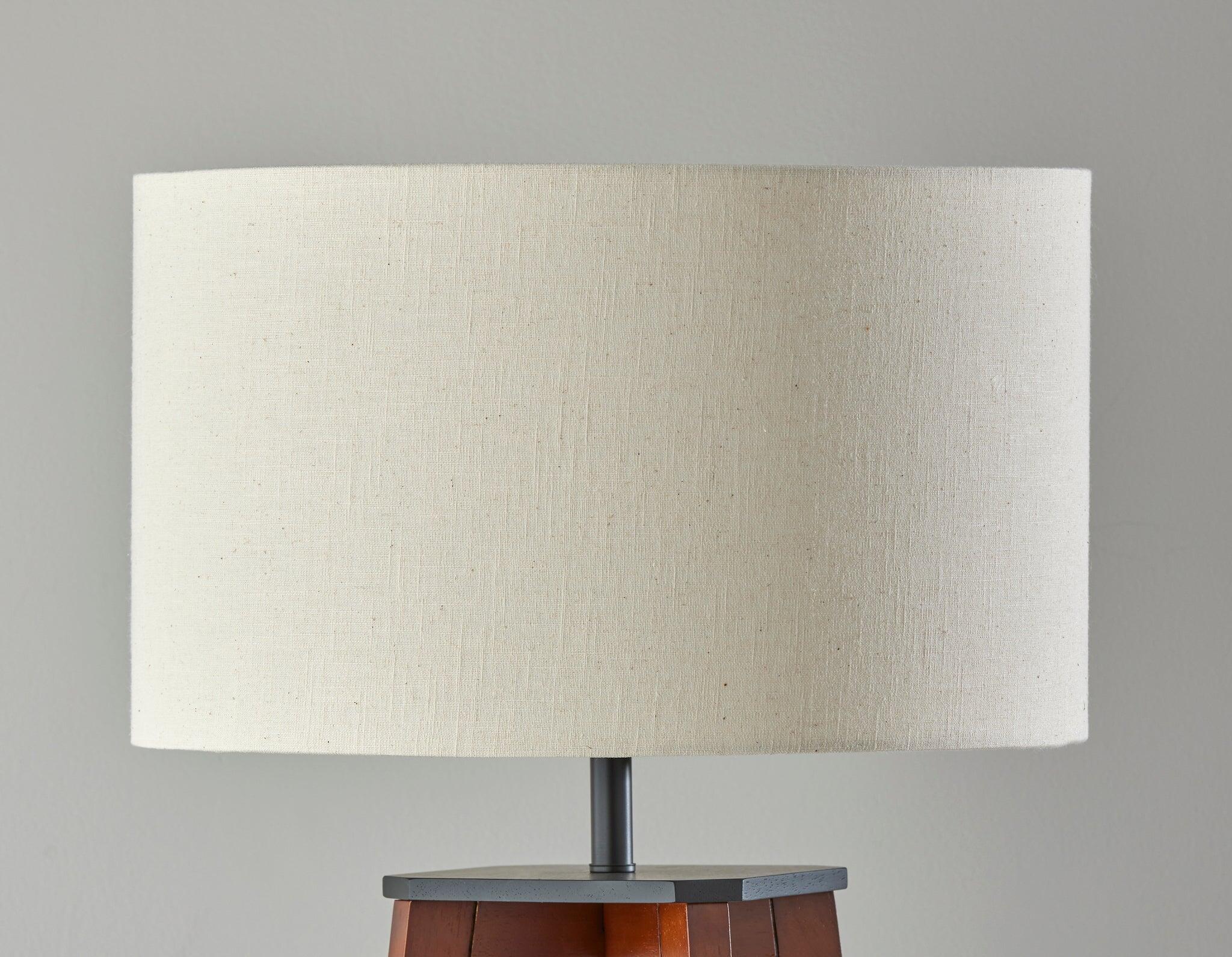 Adesso Kirby Floor Lamp, Natural/Brown, large