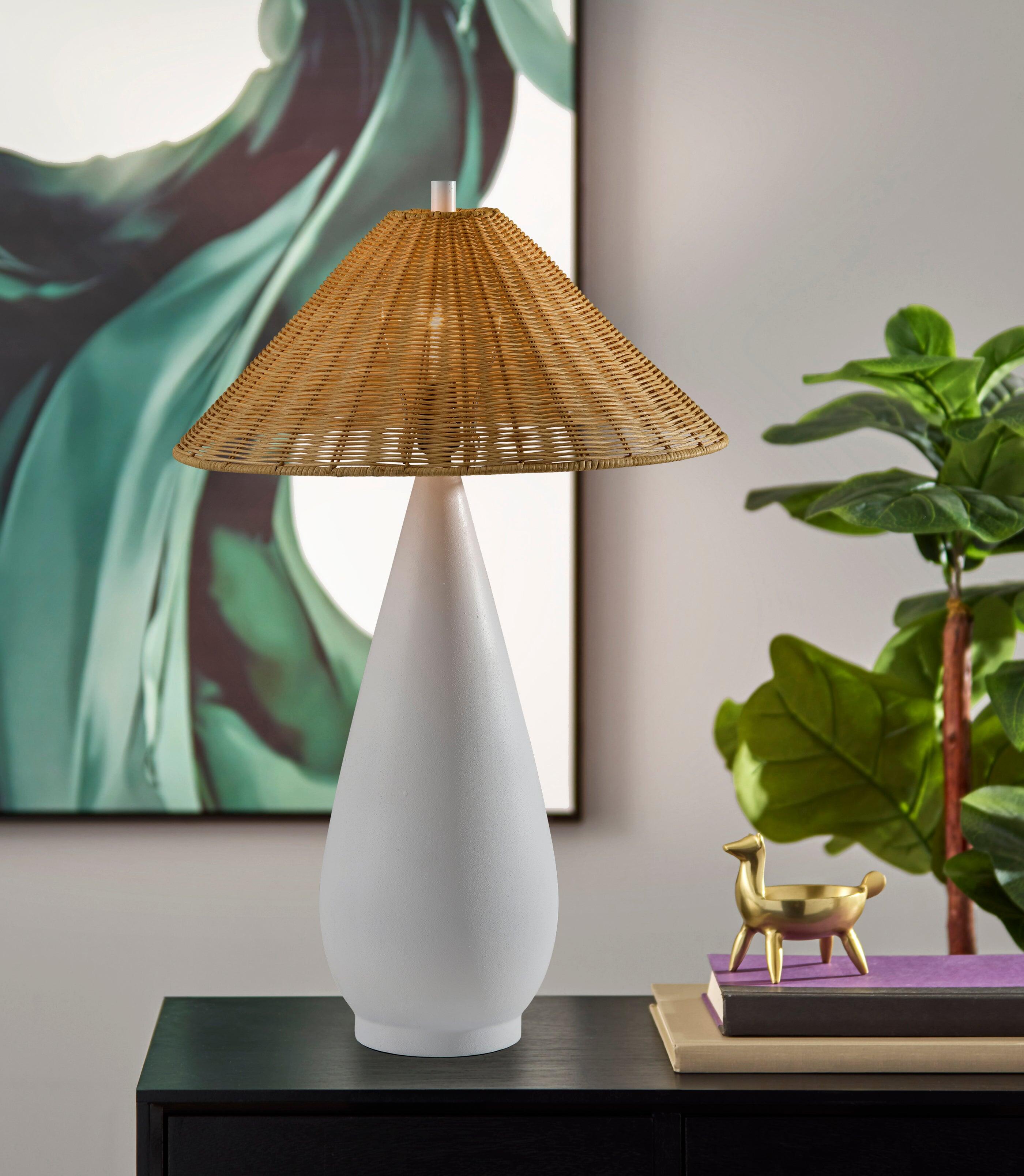 Adesso Lorelei Table Lamp, White, large