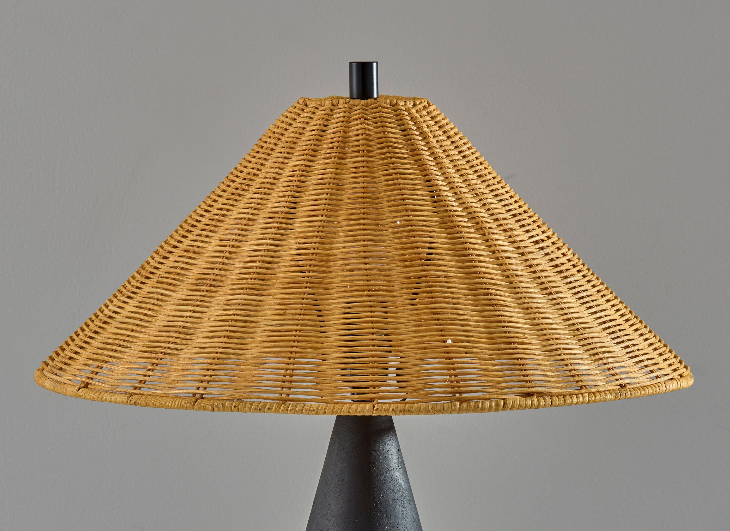 Adesso Lorelei Table Lamp, Black, large