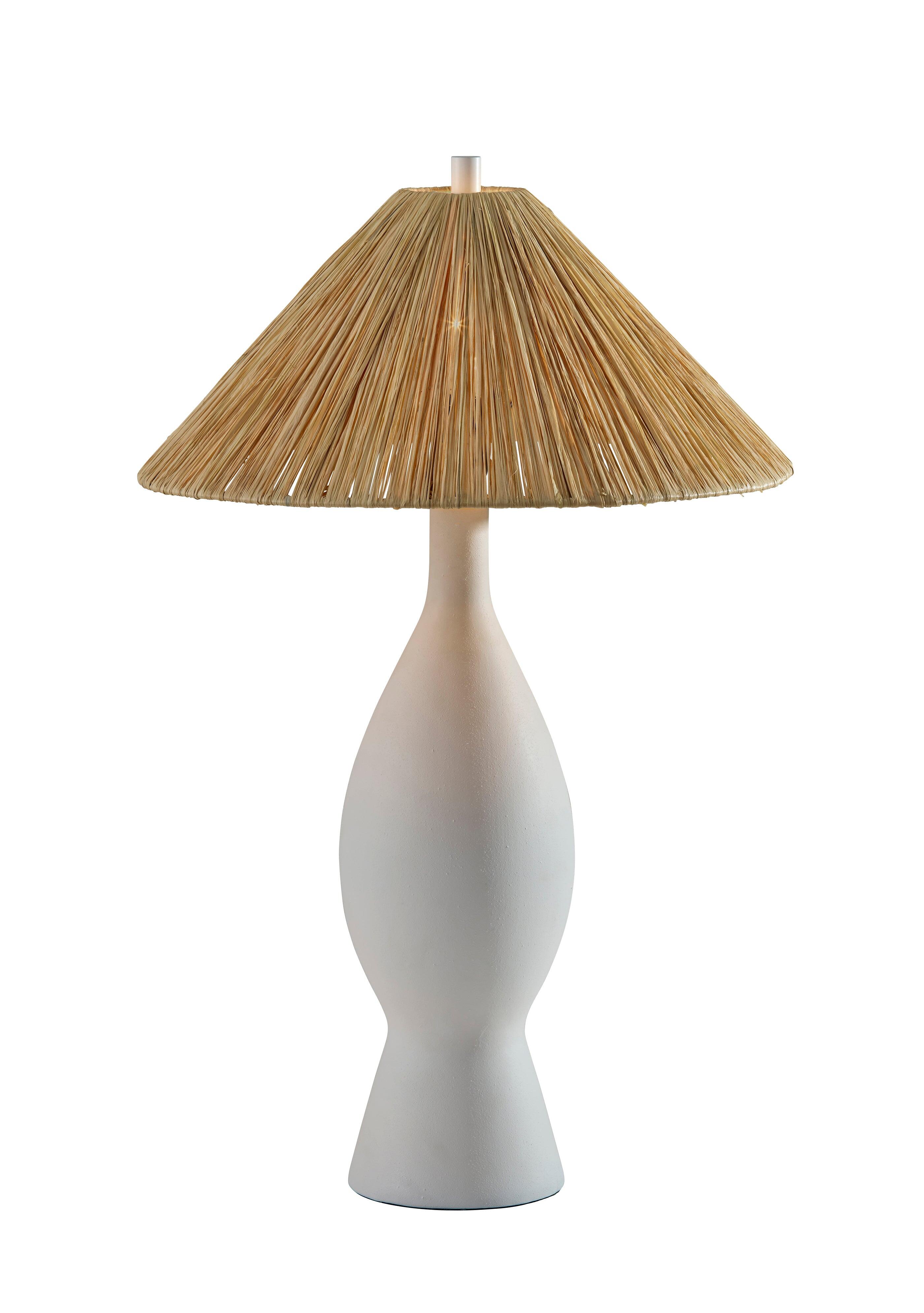 Adesso Maren Table Lamp, White, large