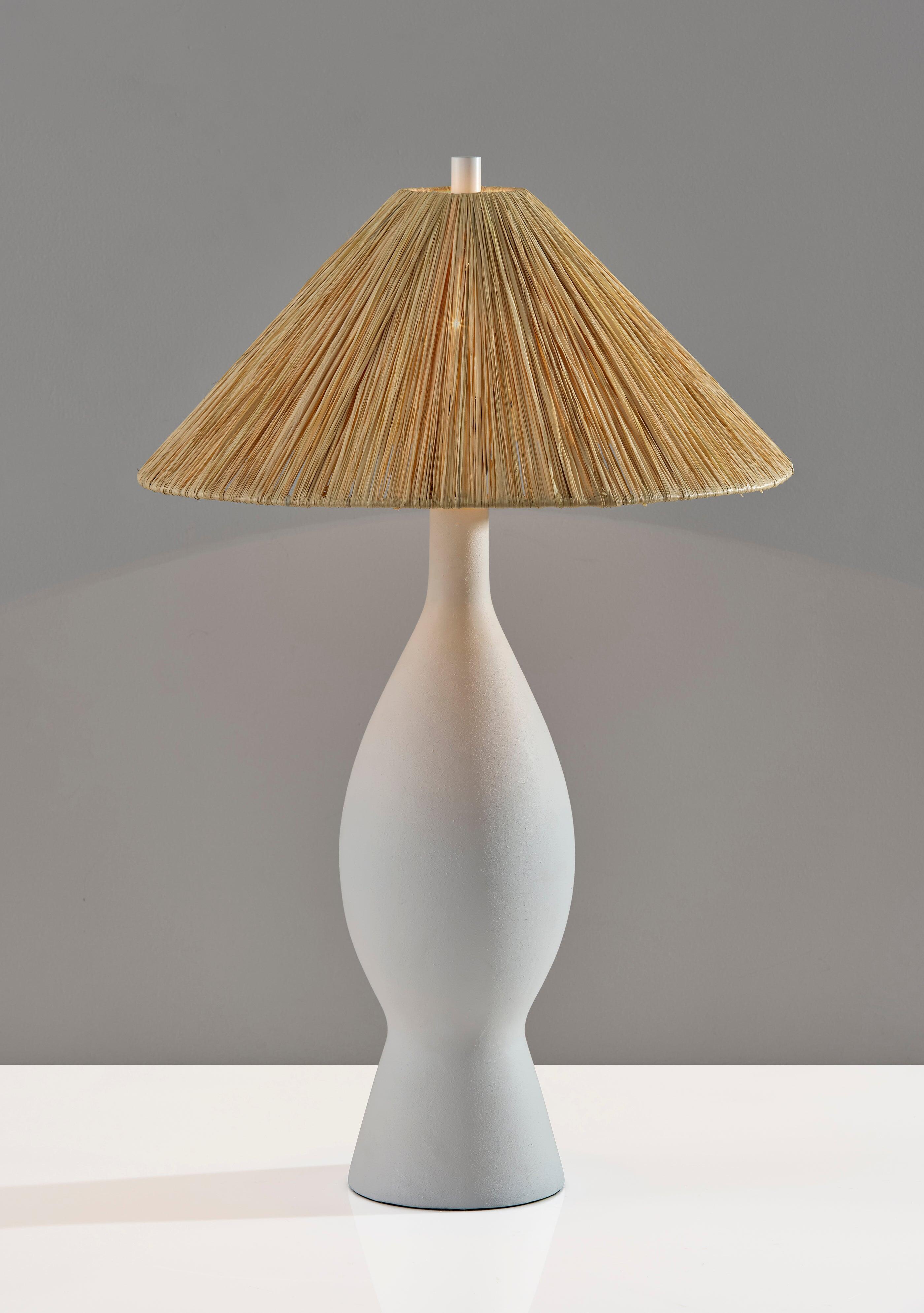 Adesso Maren Table Lamp, White, large