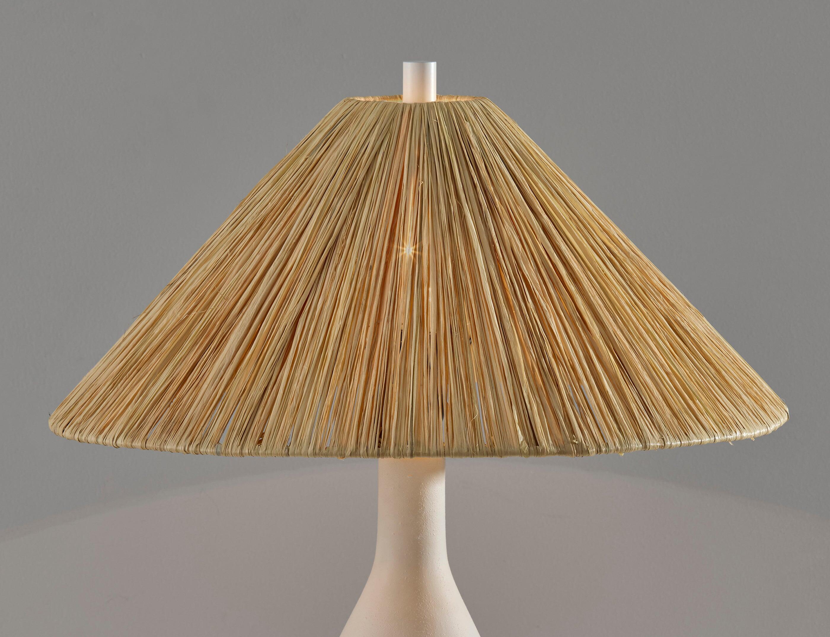 Adesso Maren Table Lamp, White, large