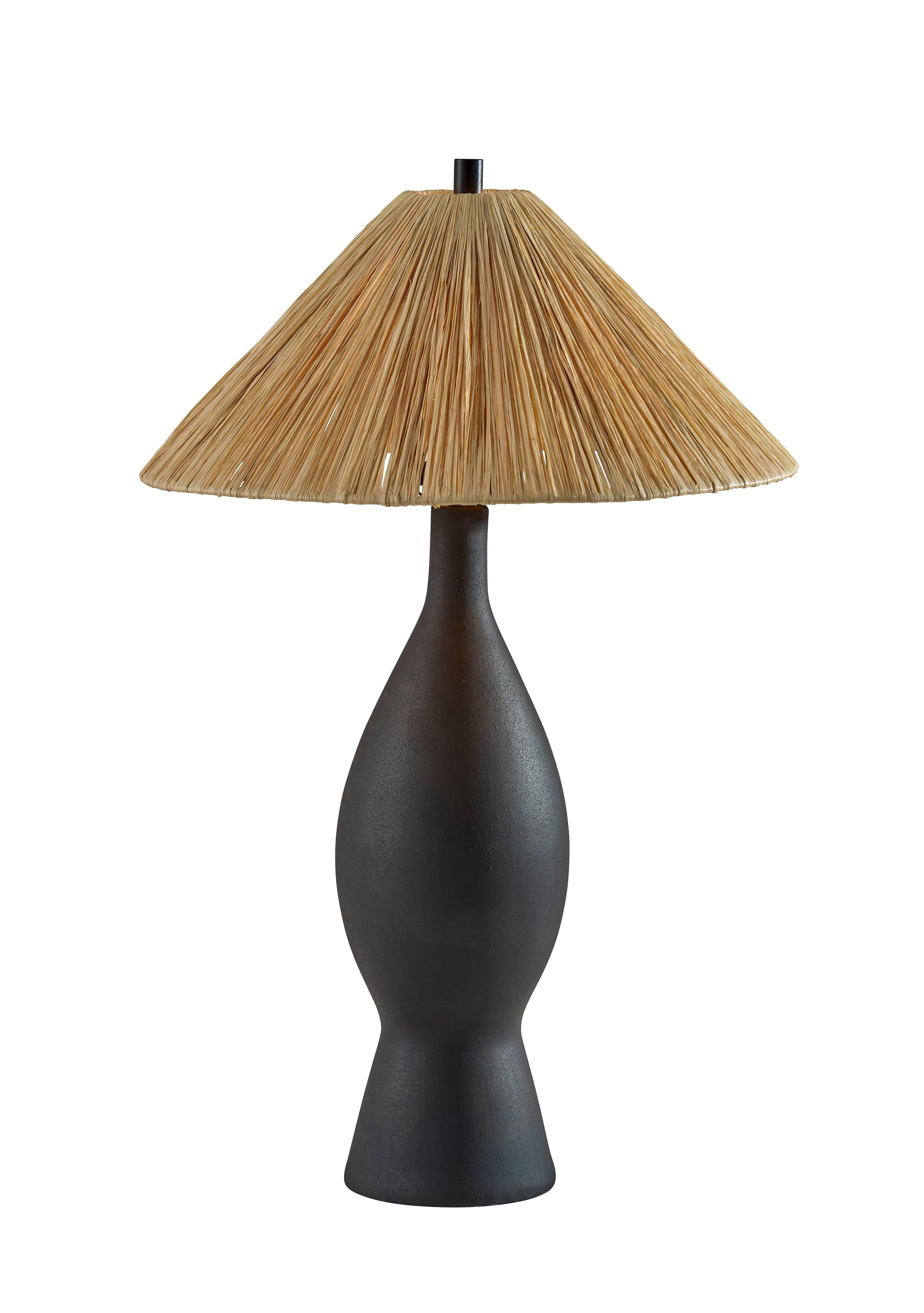 Adesso Maren Table Lamp, Black, large