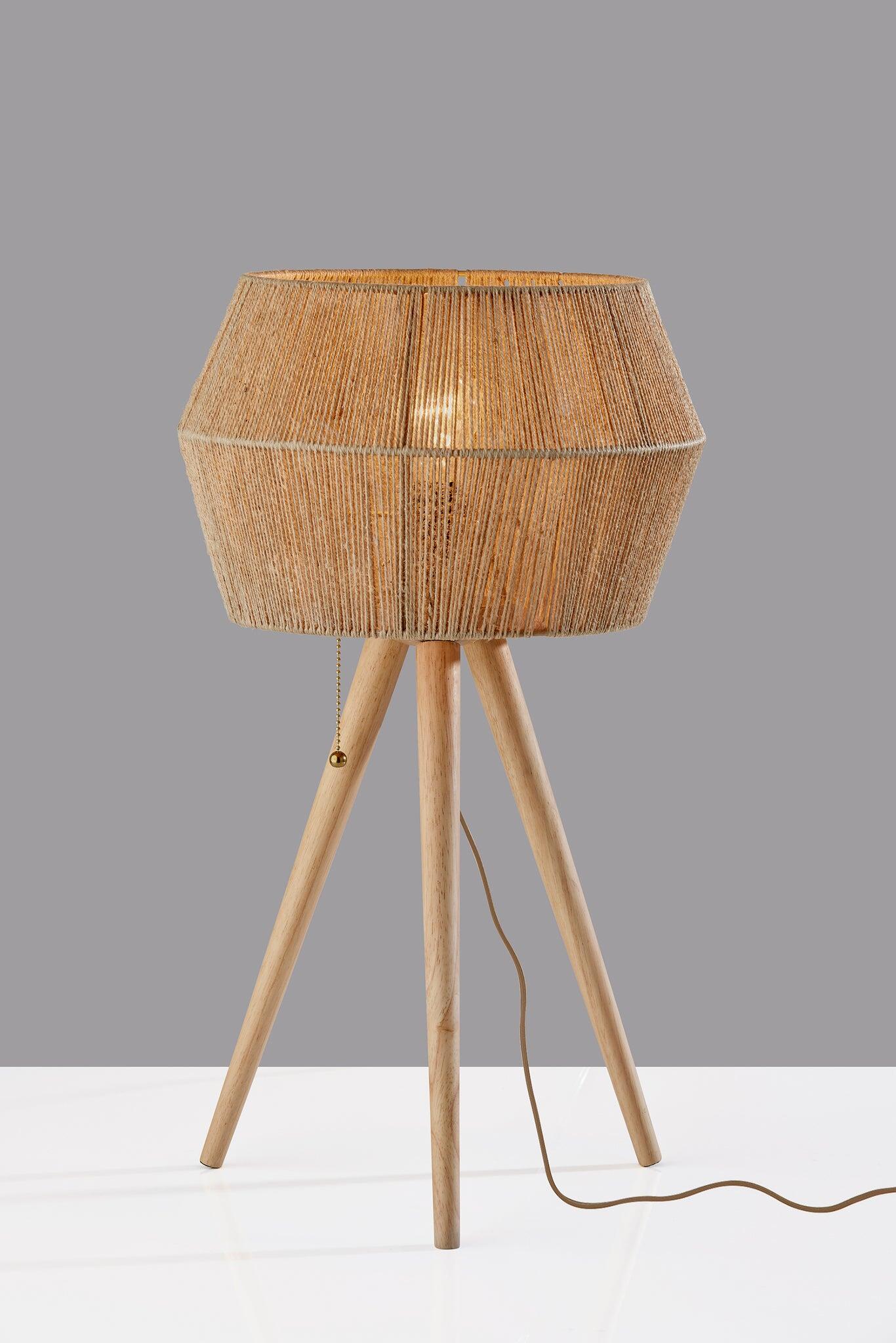 Adesso Montana Table Lamp, Natural, rollover